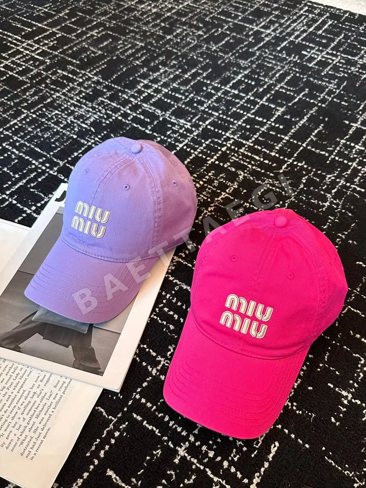 미우미우 모자 80809 Miu Miu Cap 상세 이미지 4
