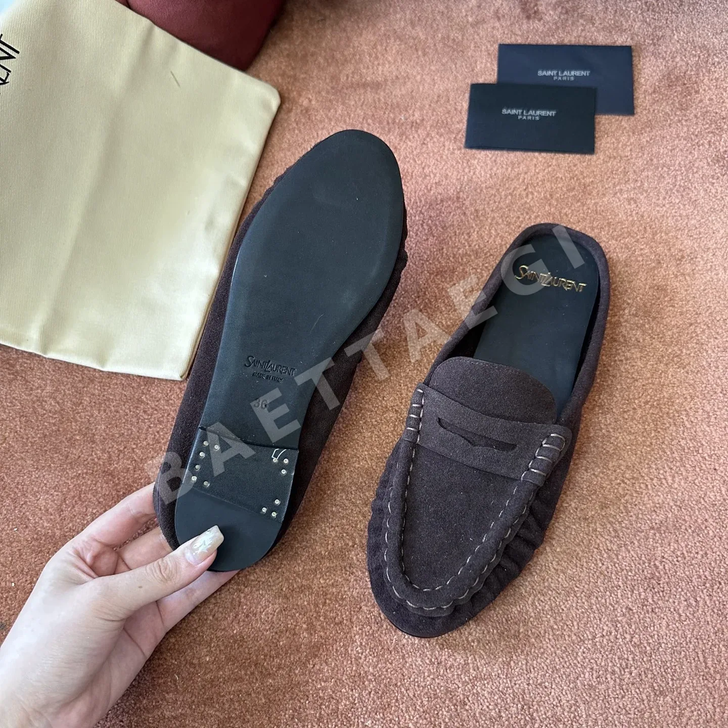 생로랑 YSL 앞코 덮인 뮬 상세 이미지 7