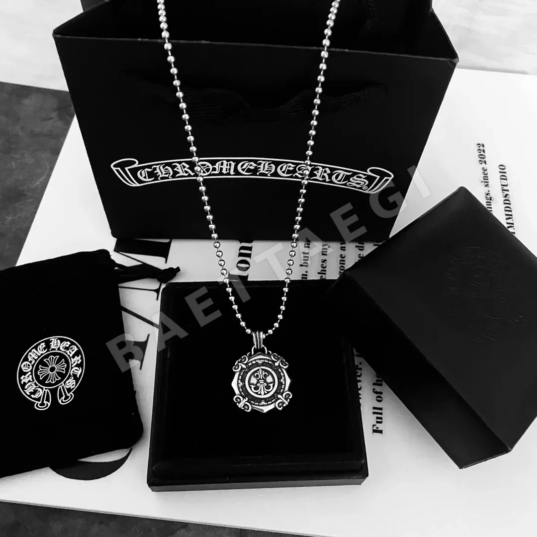 크롬하츠 스카우트플라워 태그 실버 목걸이 상세 이미지 7