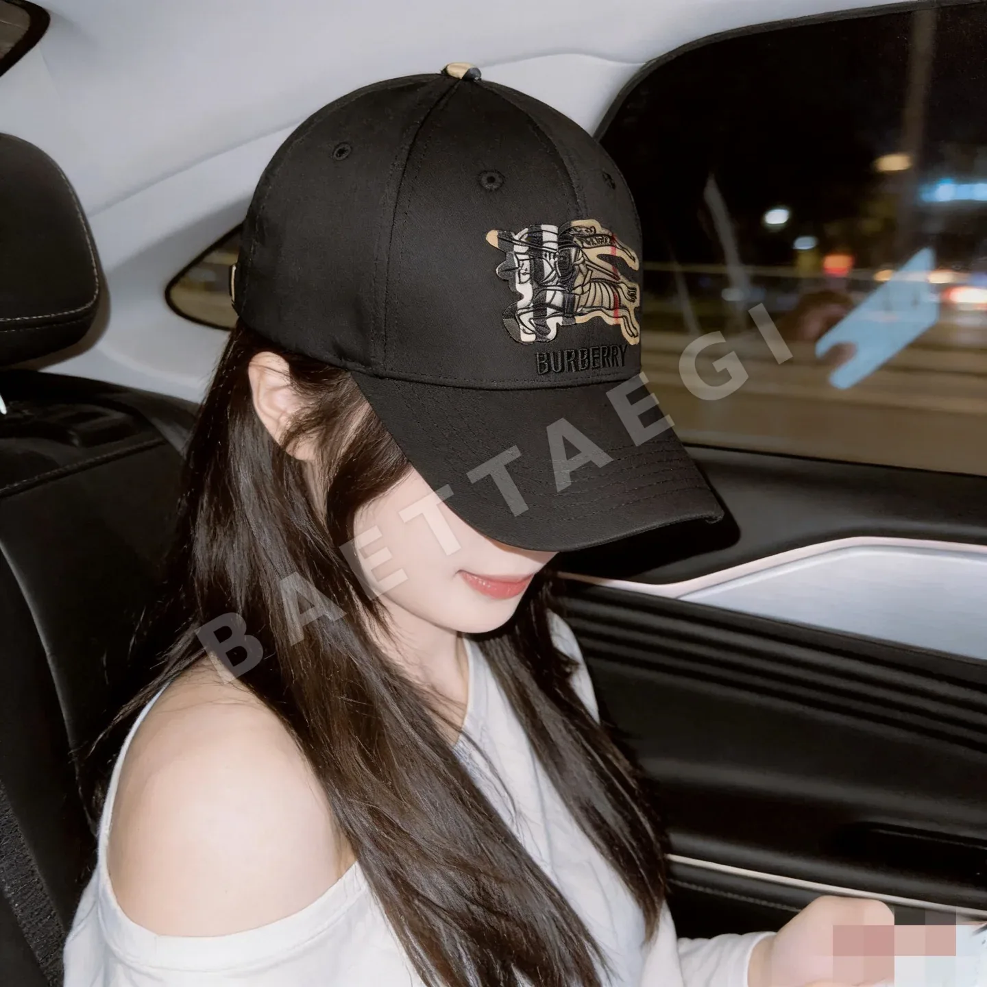 버버리 코튼 베이스볼 캡 81916