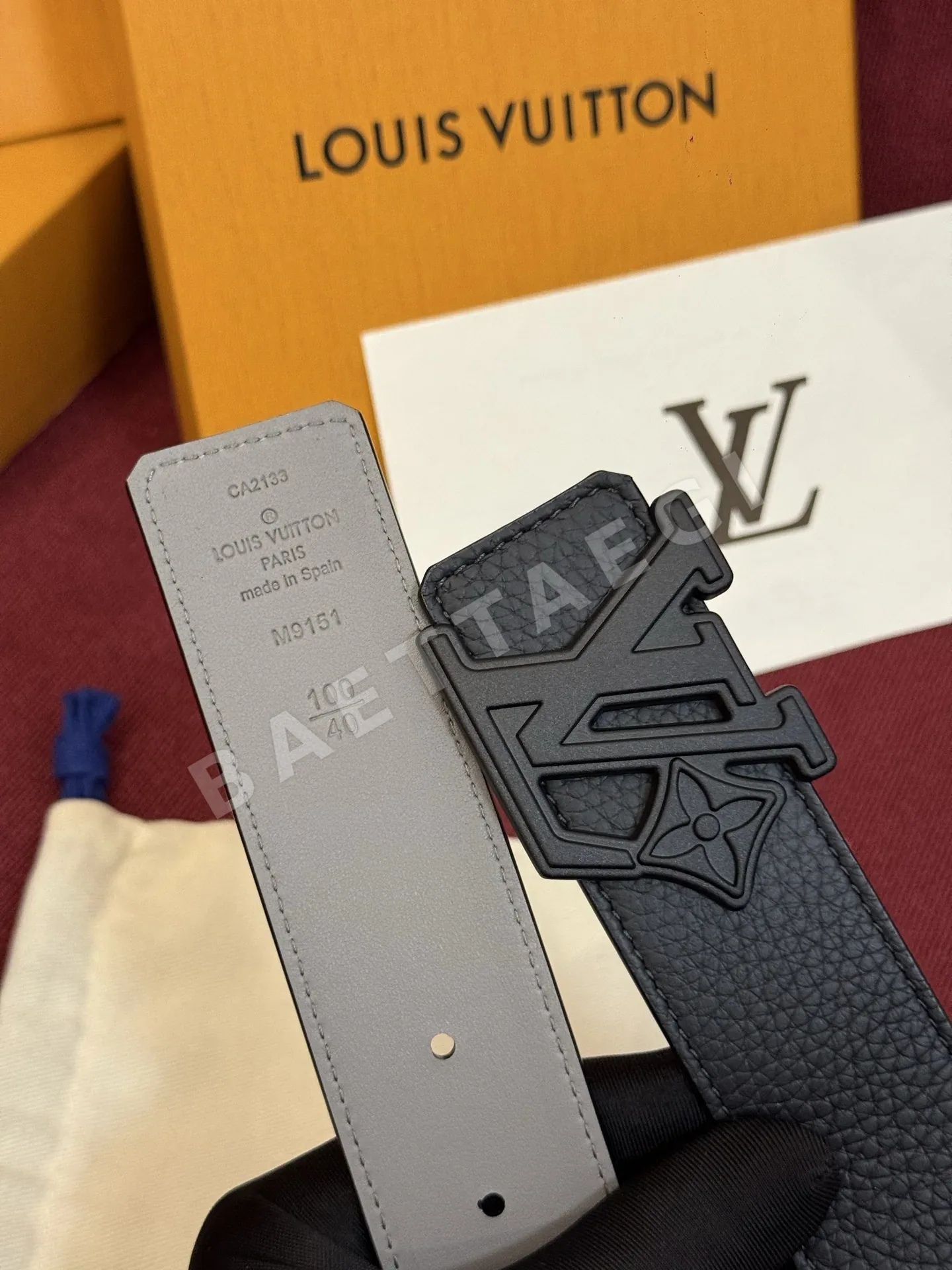 루이비통 다미에 LV 리버시블 벨트 상세 이미지 4