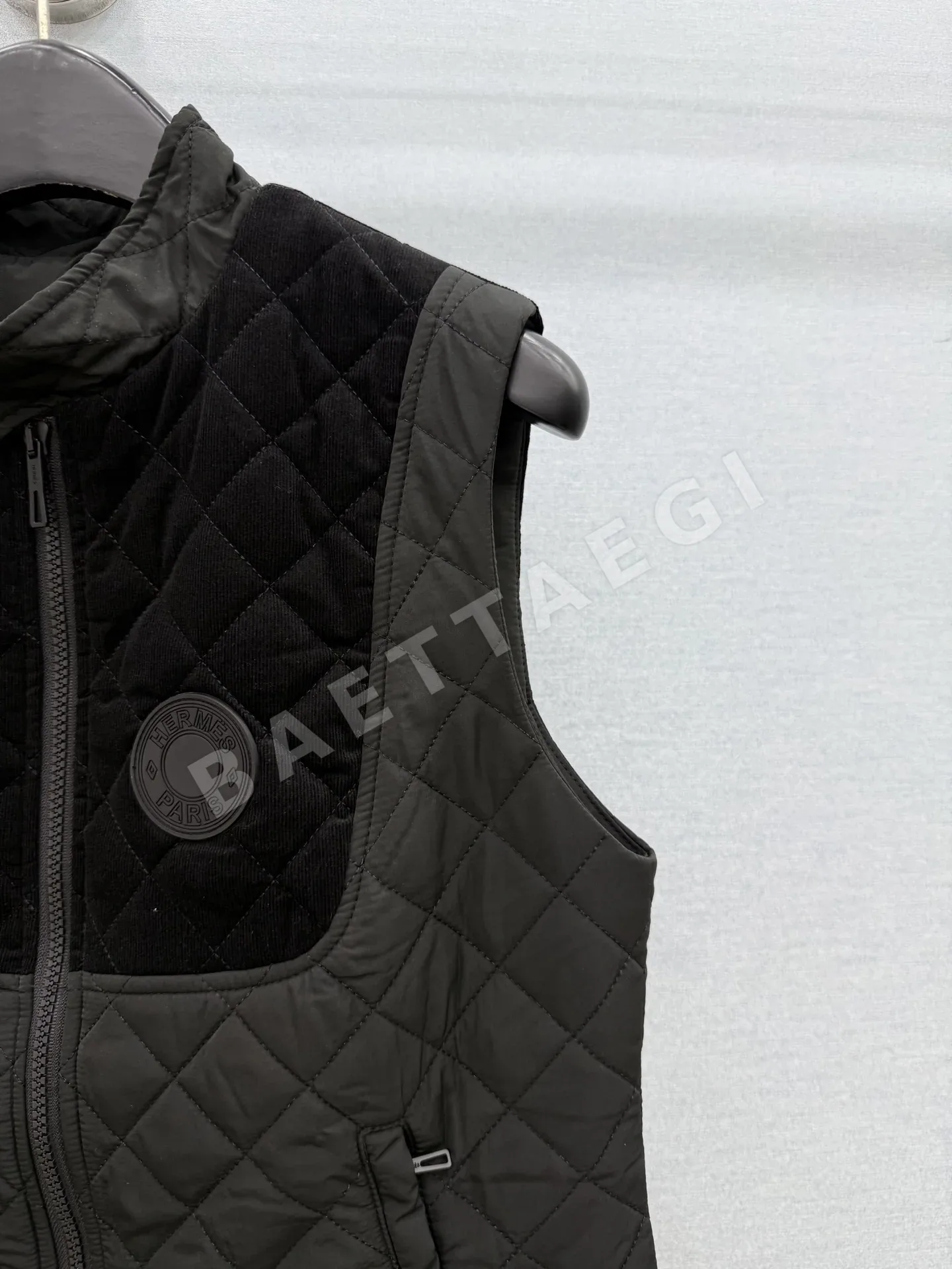 에르메스 코듀로이 패치워크 면 여성 자켓 상세 이미지 5