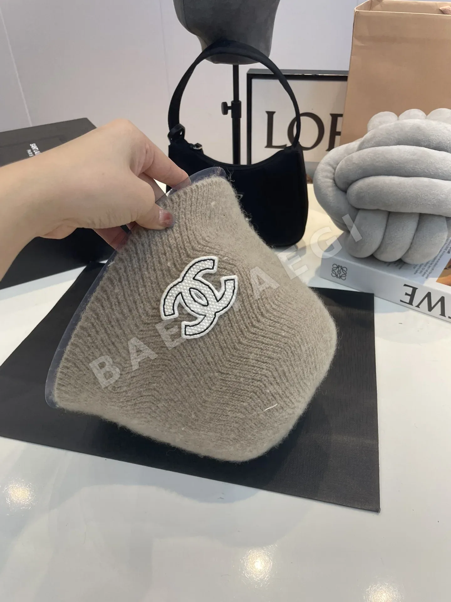 샤넬 울 버킷 햇 모자 상세 이미지 3