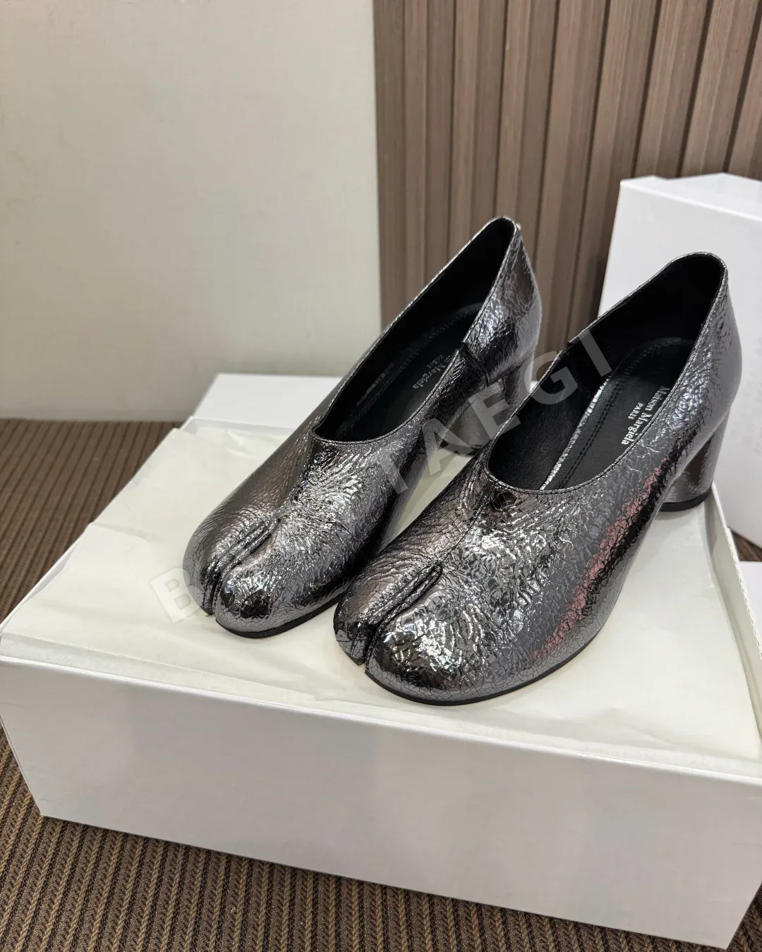 마르지엘라 타비 로퍼 sheepskin 토 상세 이미지 5