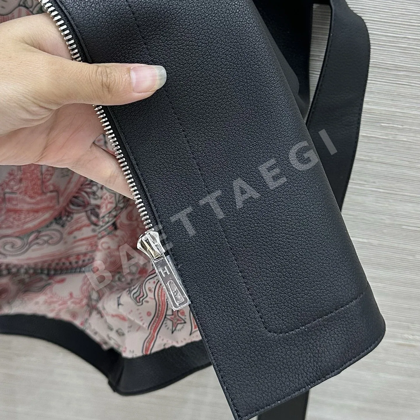 에르메스 리치 패턴 램스킨 여성 조끼 상세 이미지 8