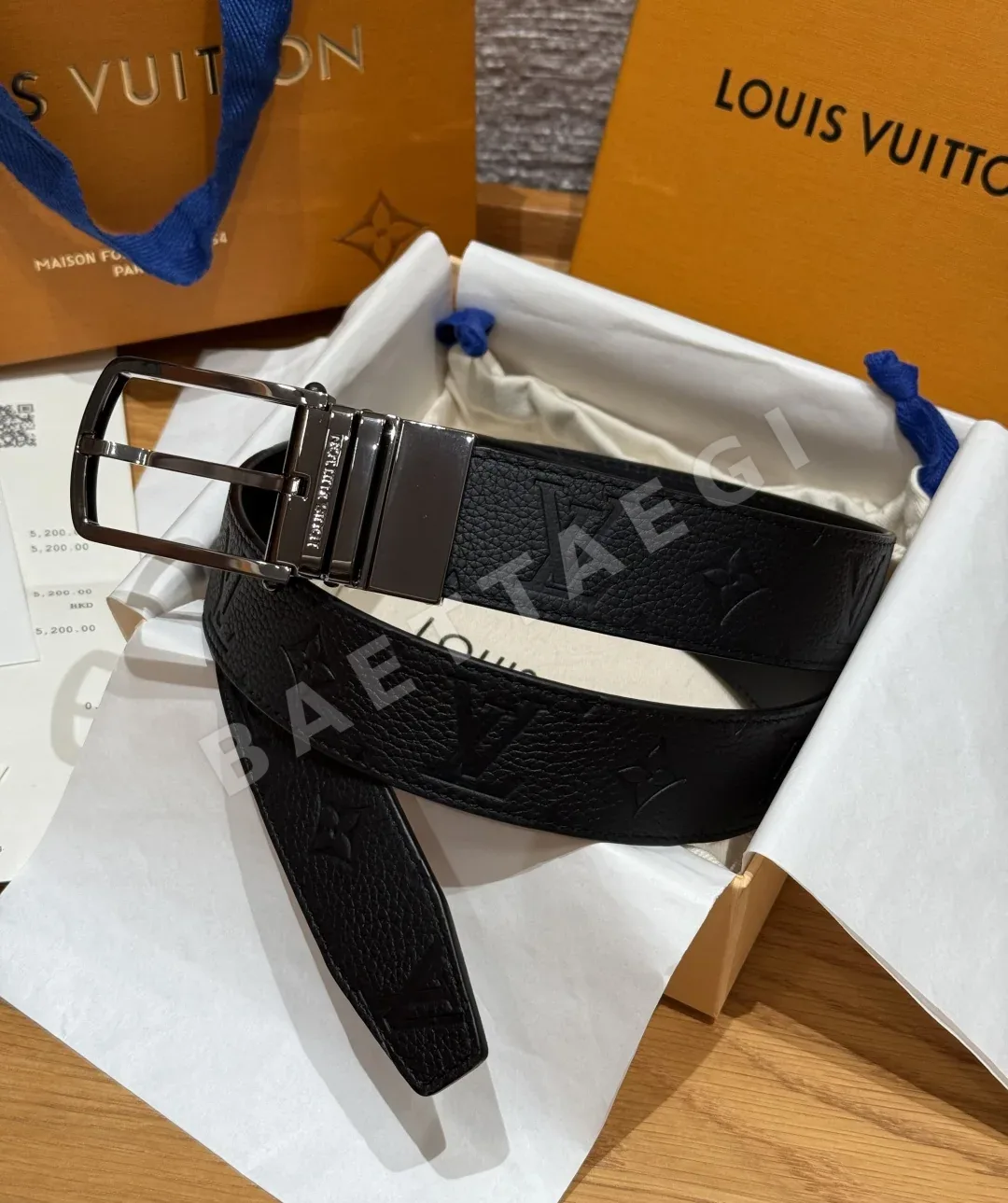 루이비통 JD350 슬렌더 35mm 리버시블 벨트 173003