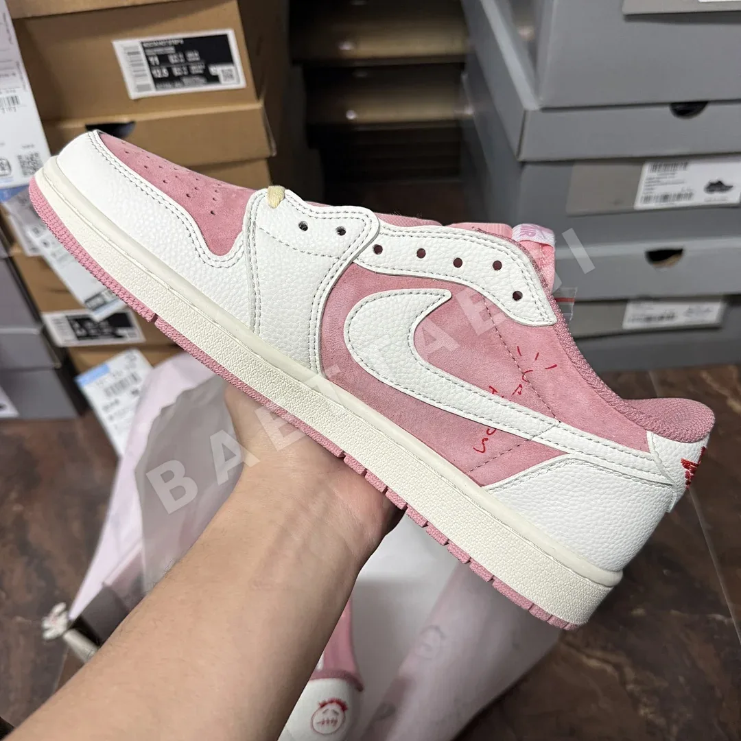 나이키 [HP] DM7866-600 200977 Nike Travis Scott X Air Jordan 1 Low Shy Pink 상세 이미지 7