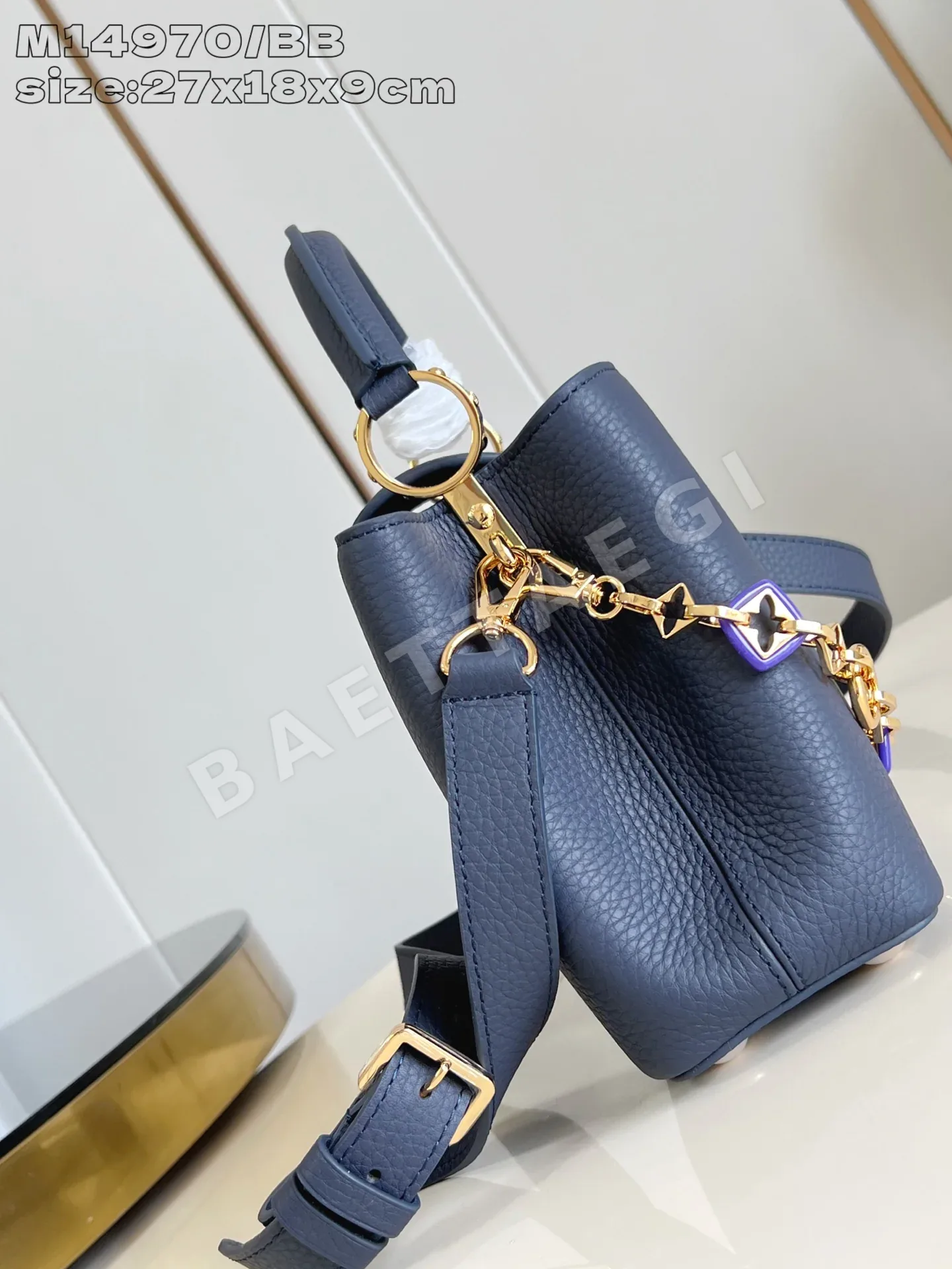 루이비통 카푸신 BB 다크 블루 스몰 가방 M14970 상세 이미지 3