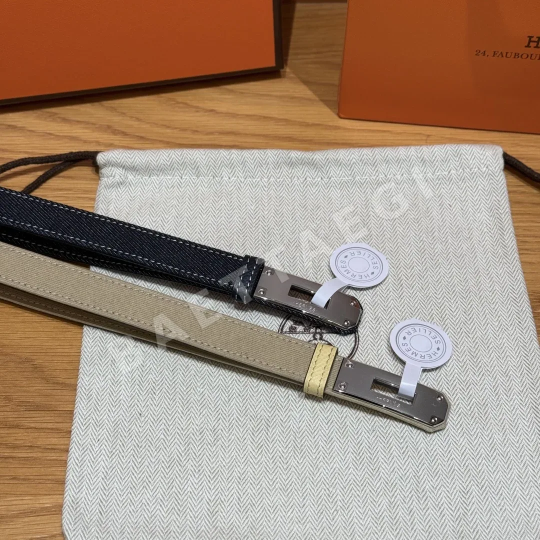 에르메스 H캔버스 켈리 버클 캔버스 벨트 상세 이미지 2