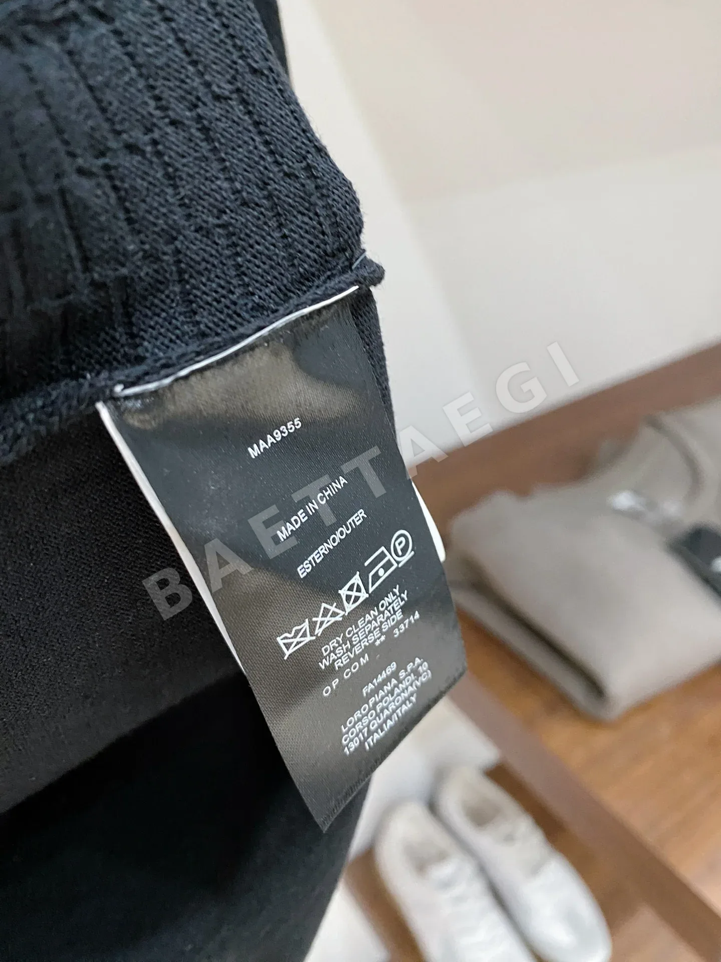 로로피아나 남성 린넨 혼방 반팔 티셔츠 상세 이미지 10