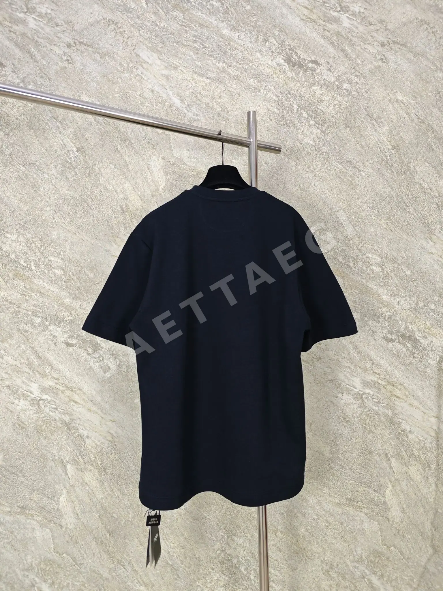펜디 더블 F 자수 로고 반팔 티셔츠 895 상세 이미지 2