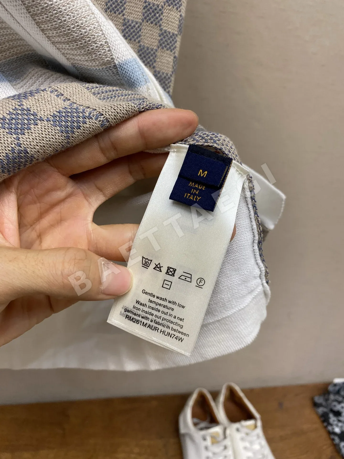 루이비통 자카드 체크 반팔 셔츠 상세 이미지 7