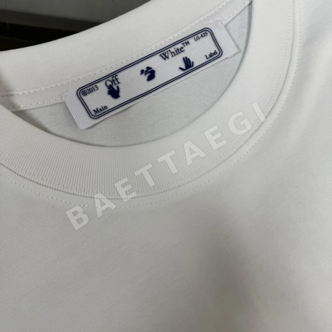 오프화이트 남성 반팔 티셔츠 상세 이미지 5
