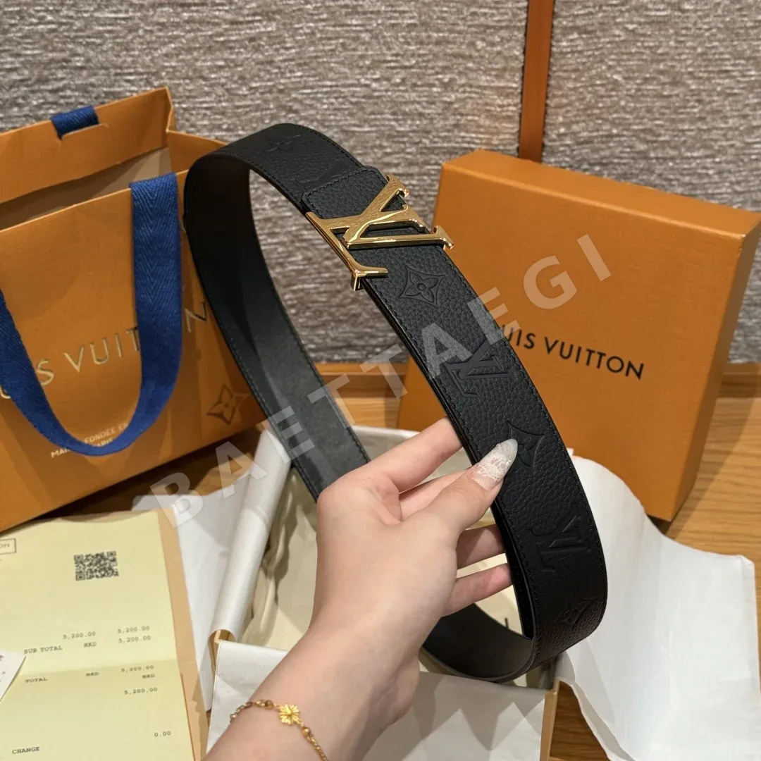 루이비통 모노그램 섀도우 양면 가죽 벨트 상세 이미지 4