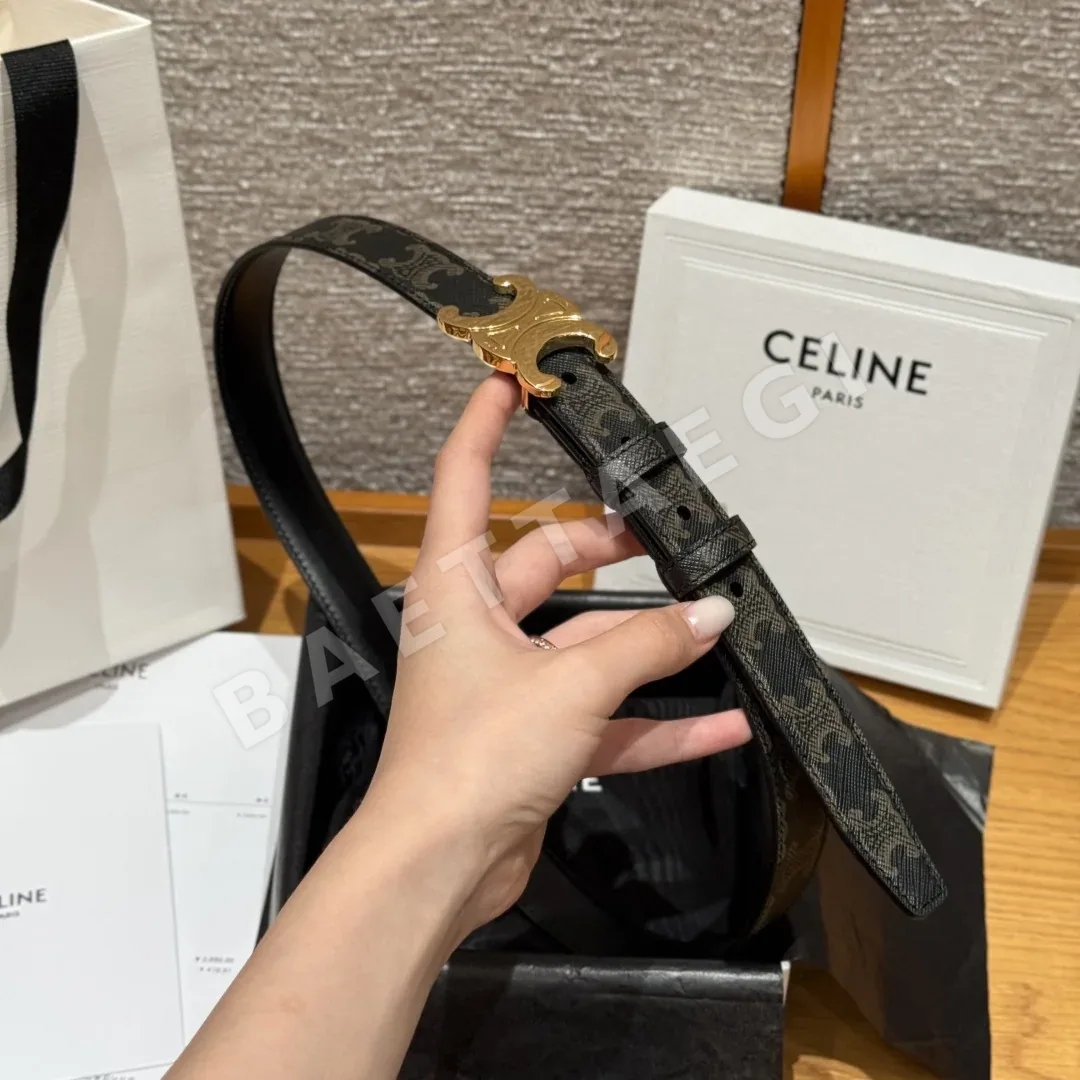 셀린느 트리옴프 양면 가죽 벨트 상세 이미지 3
