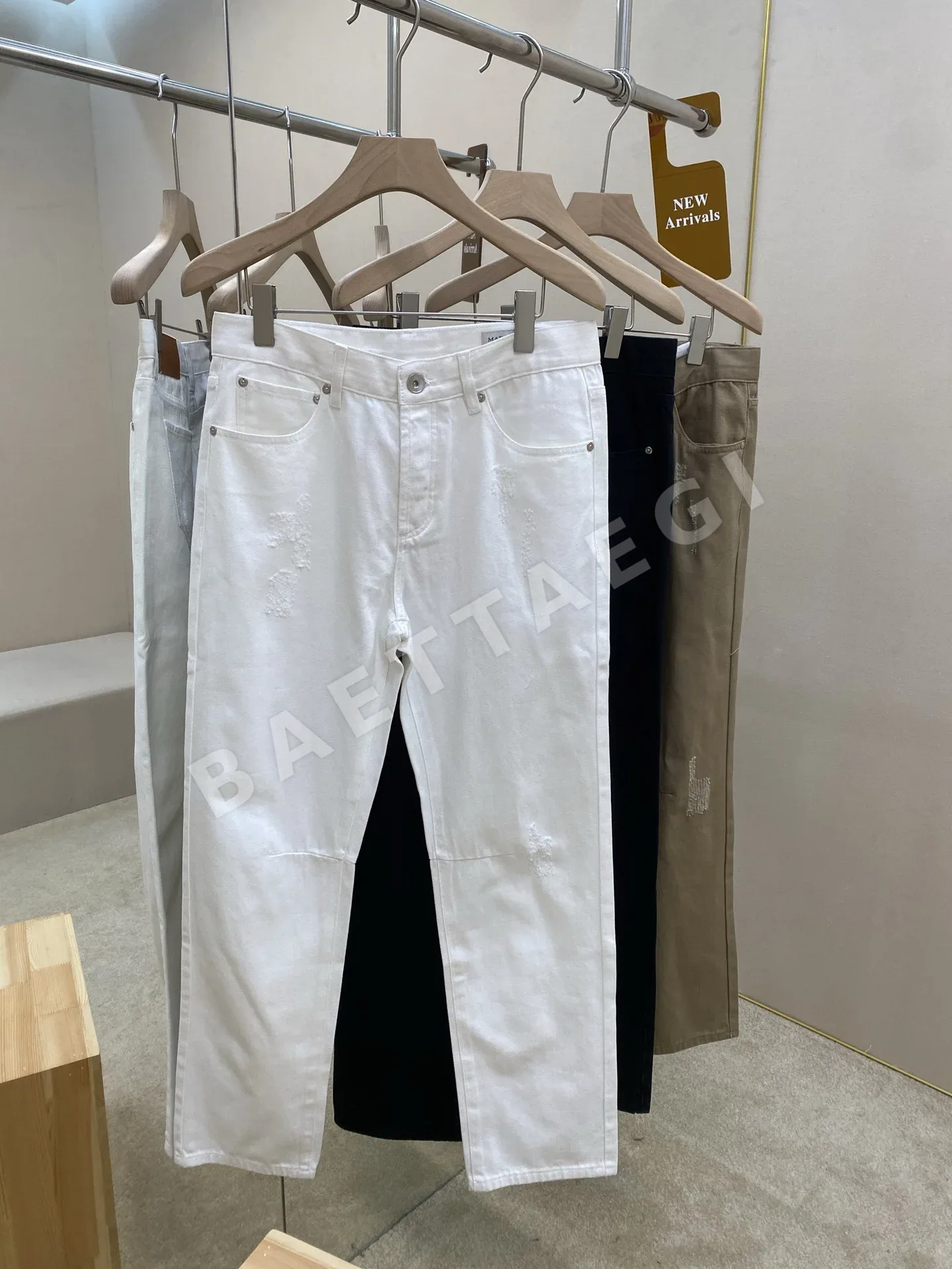 브루넬로쿠치넬리 코튼 데님 슬림핏 청바지 상세 이미지 2