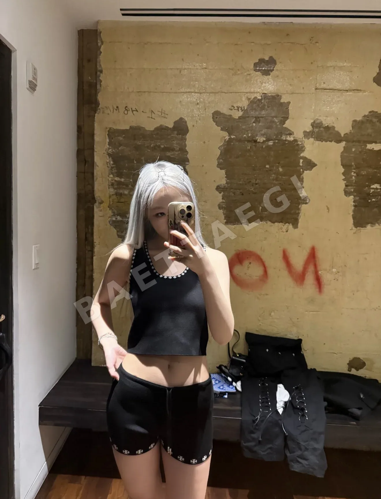 크롬하츠 니트 크로스 자카드 여성 반바지 상세 이미지 9