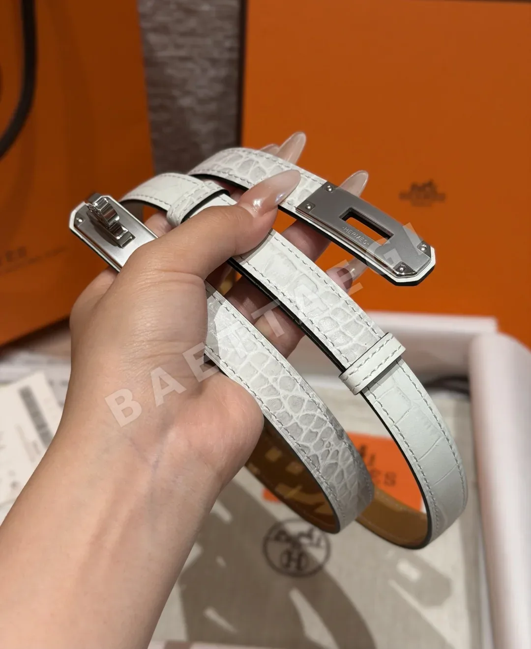 에르메스 켈리 버클 18mm 엡손 카프스킨 벨트 상세 이미지 2
