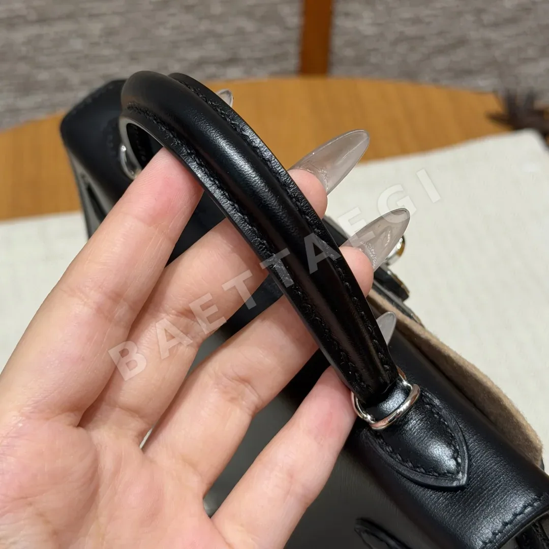 에르메스 켈리 미니 2 블랙 박스 가죽 가방 상세 이미지 9