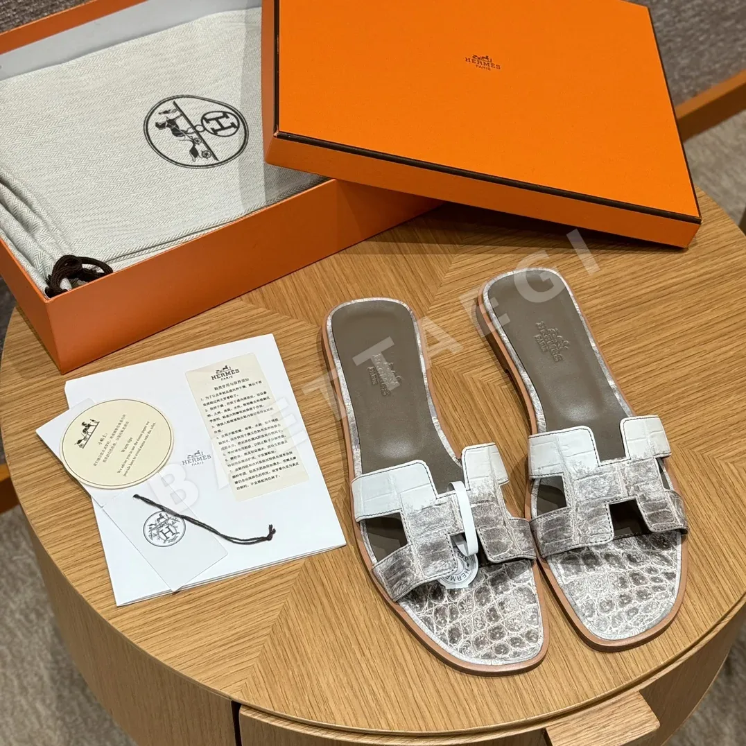 에르메스 오란 샌들 히말라야 악어가죽 H 컷아웃 상세 이미지 2