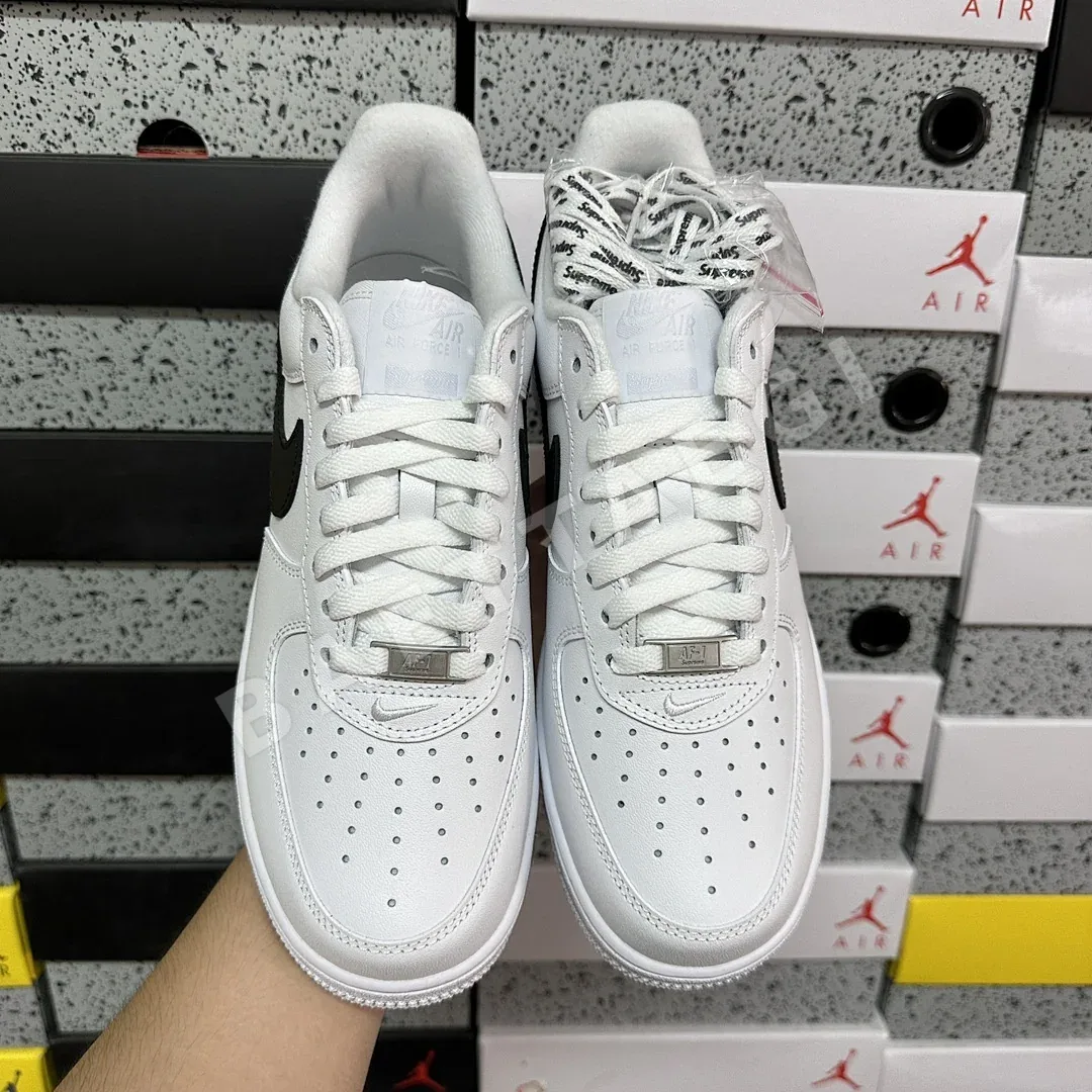 나이키 [G] 에어 포스 1 로우 CU9225-102 201031 Nike Air Force 1 Low Supreme White Black 상세 이미지 3