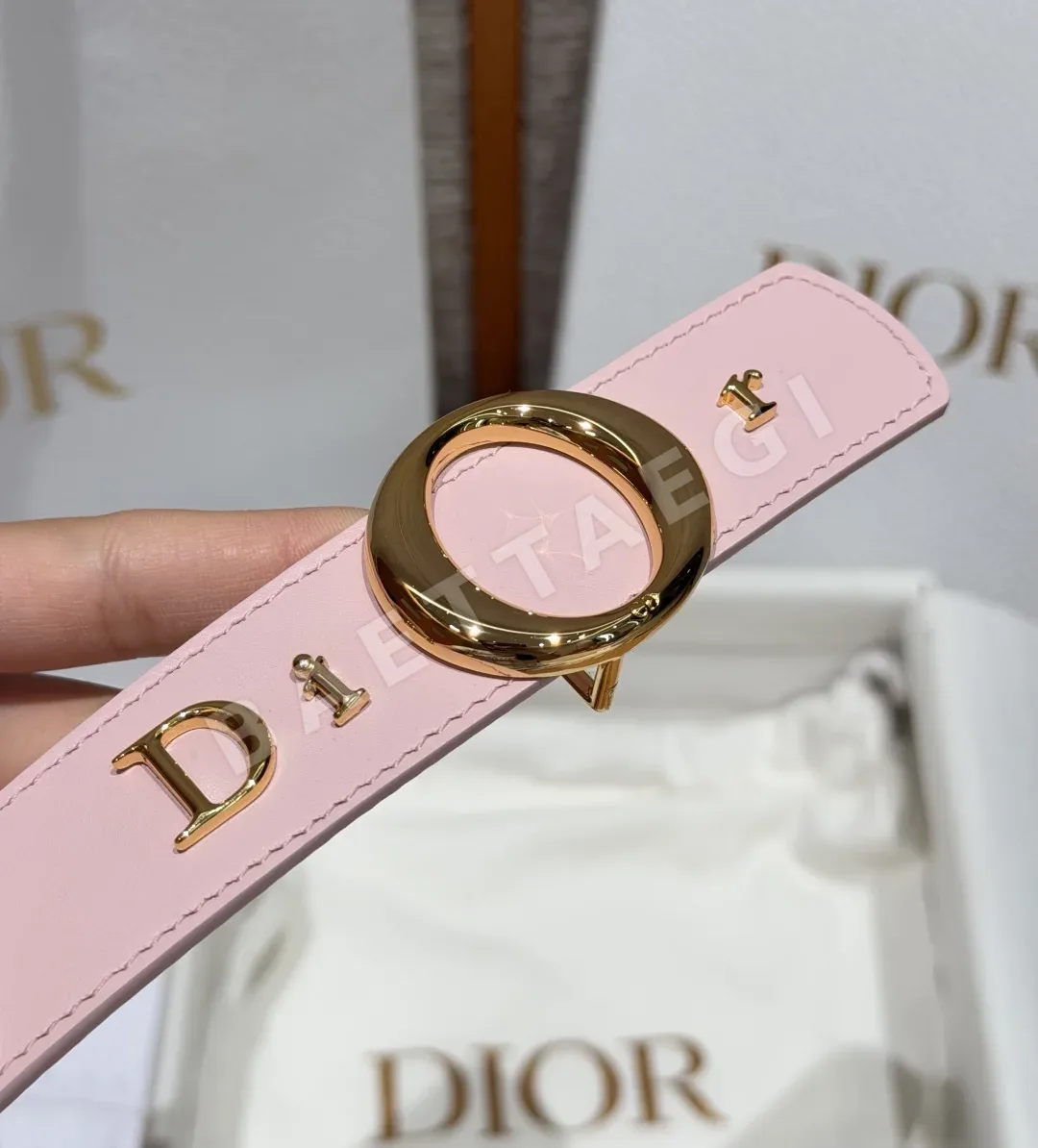 디올 ID 30mm 소가죽 벨트 상세 이미지 4
