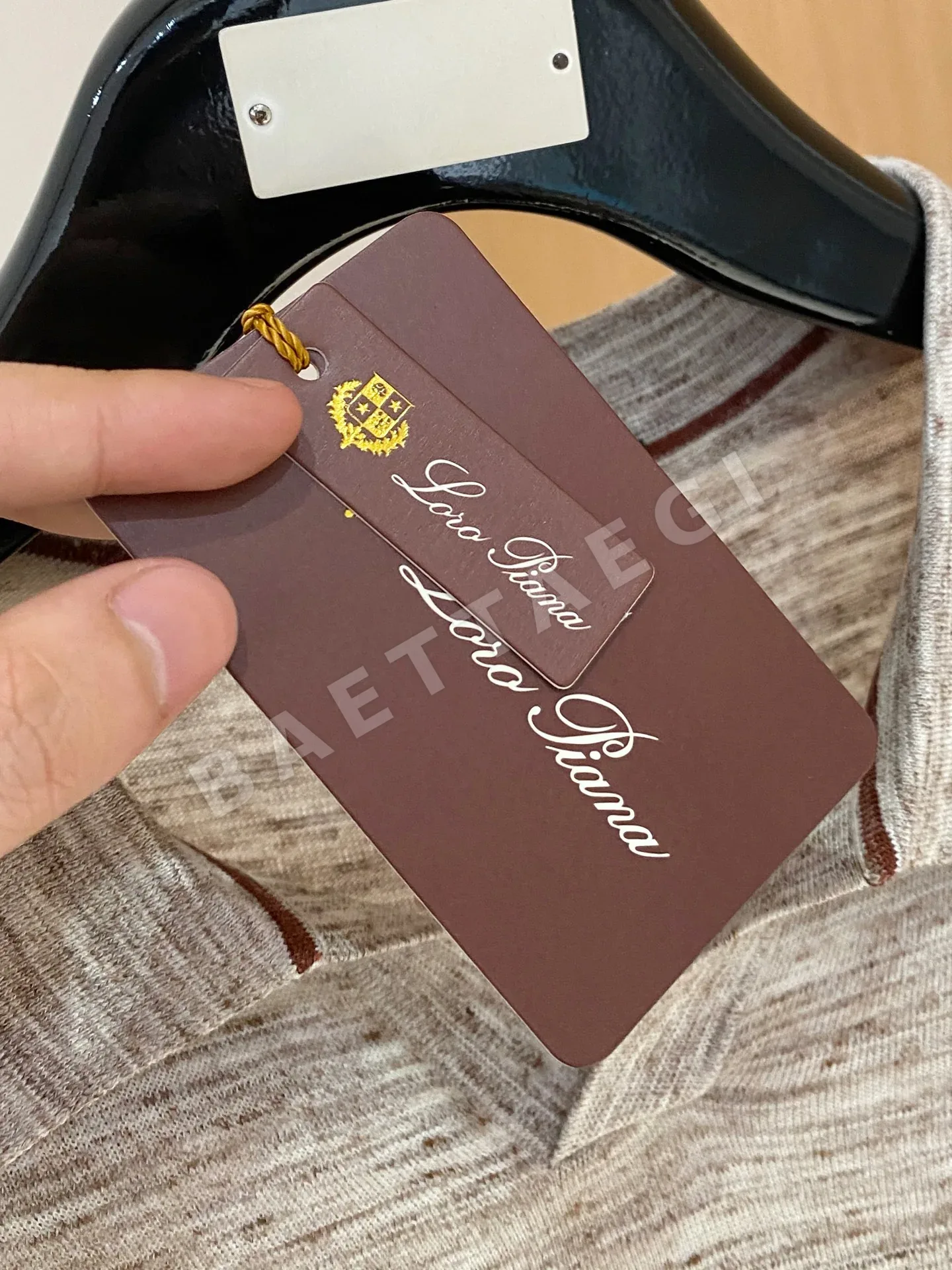 로로피아나 남성 린넨 반팔 티셔츠 상세 이미지 6