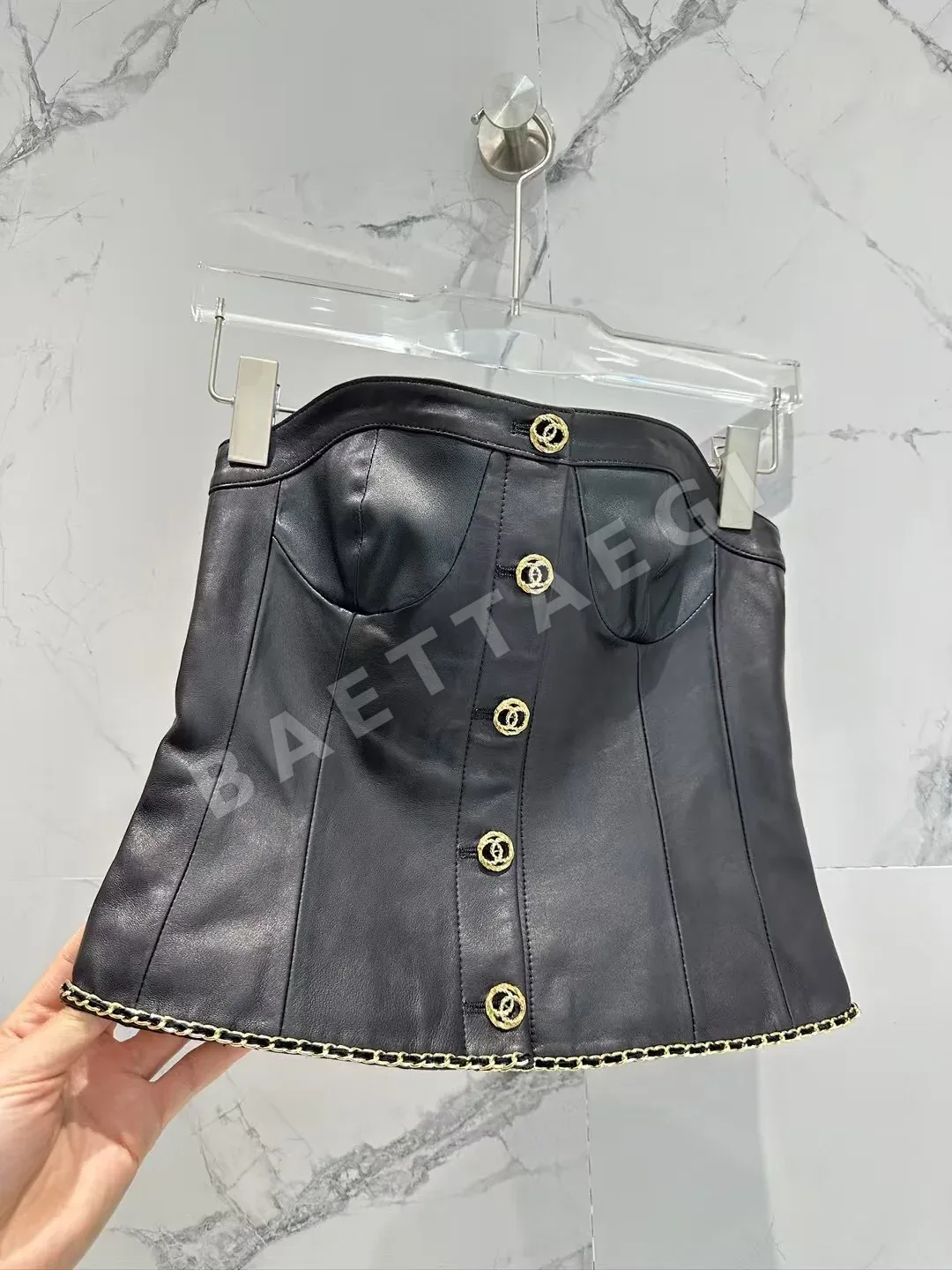 샤넬 수입 소가죽 여성 스커트 상세 이미지 2