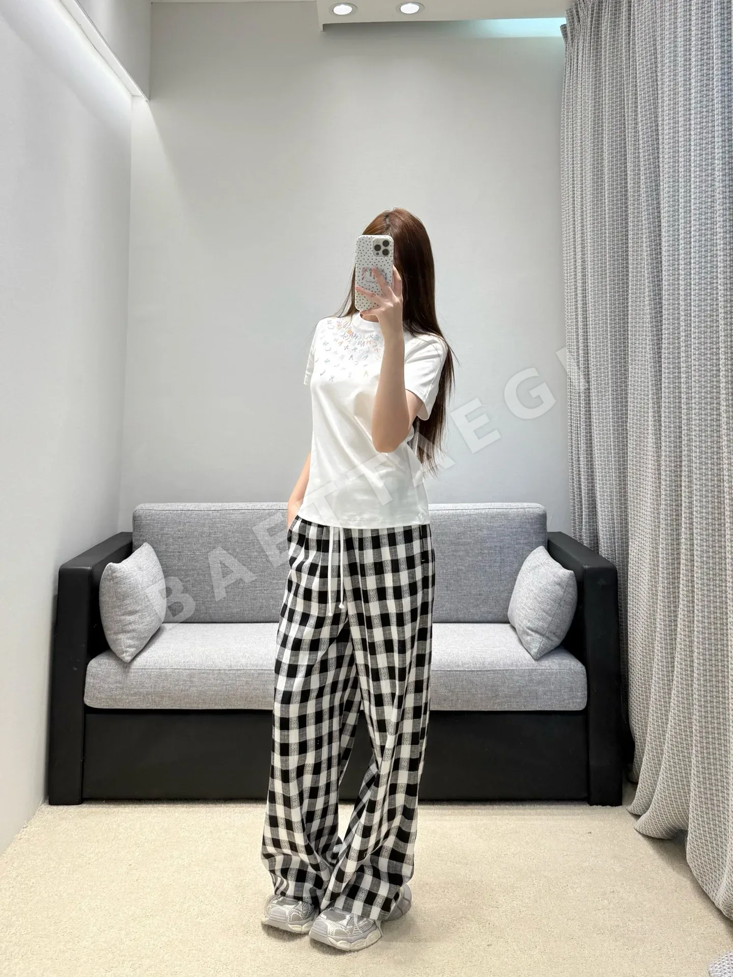 샤넬 여성 자수 반팔 티셔츠 상세 이미지 6