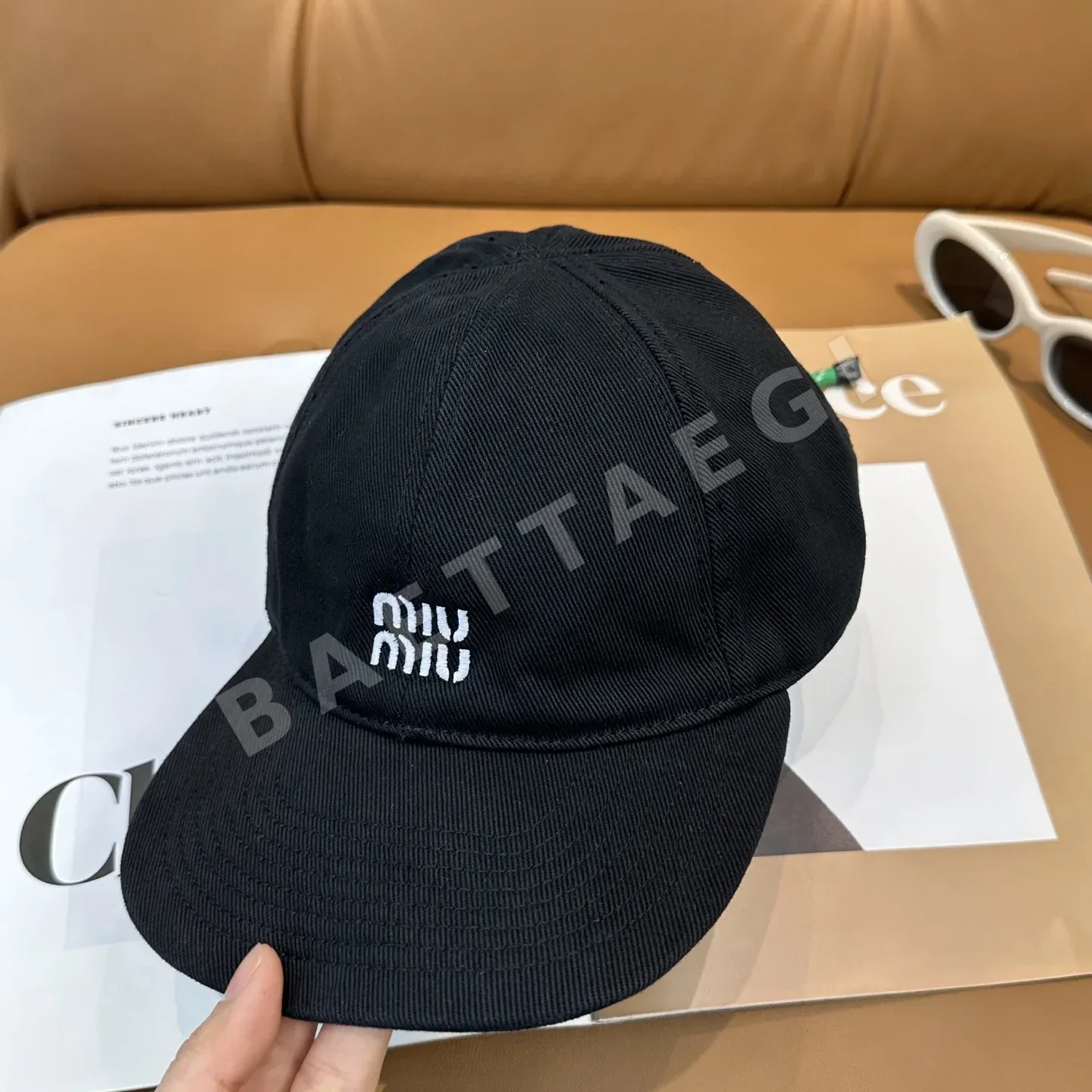 미우미우 컬러풀 드로스트링 모자 상세 이미지 2