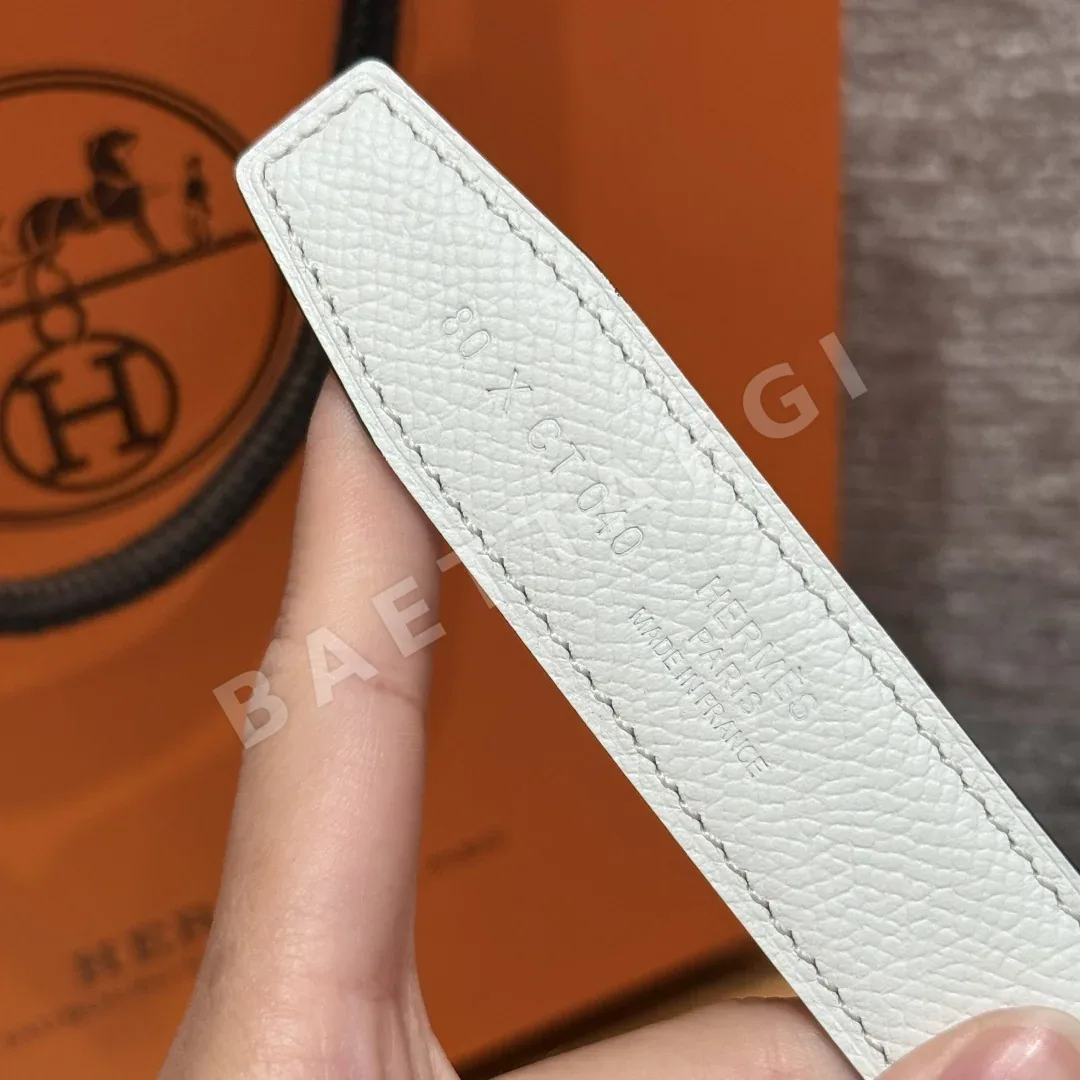 에르메스 카바리에르 양면 가죽 벨트 24mm 상세 이미지 7