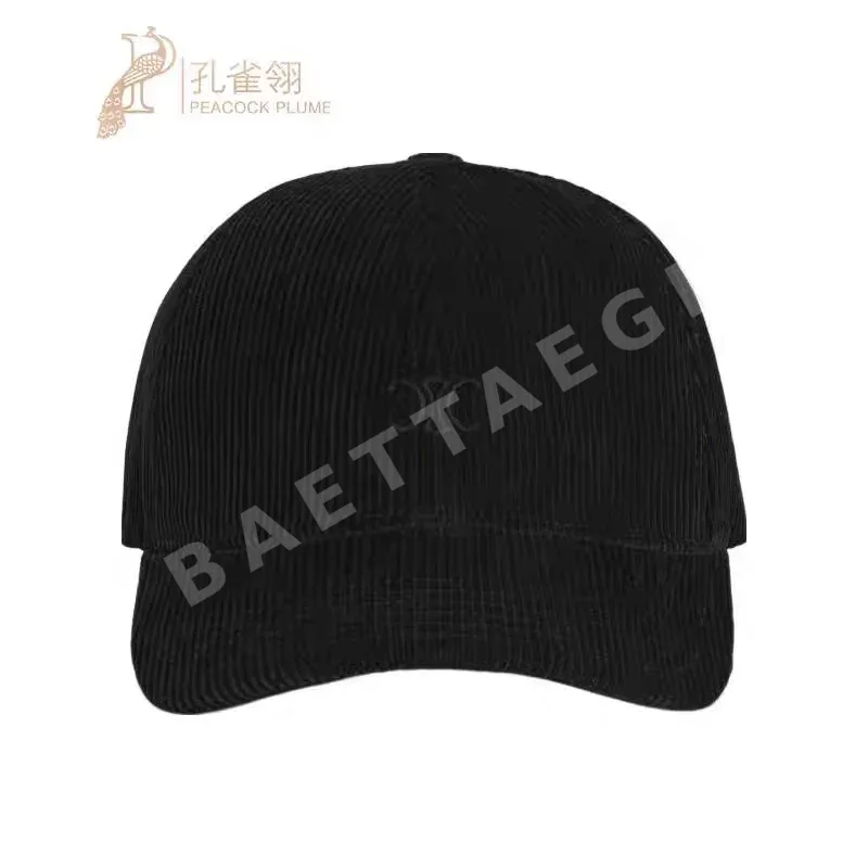 셀린느 블랙 코듀로이 캡 83540