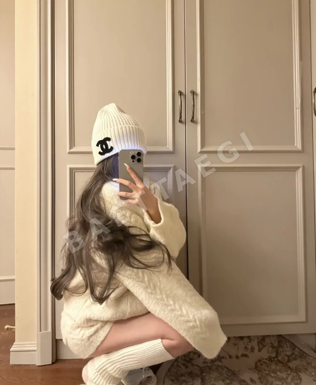 샤넬 비니 모자 상세 이미지 2