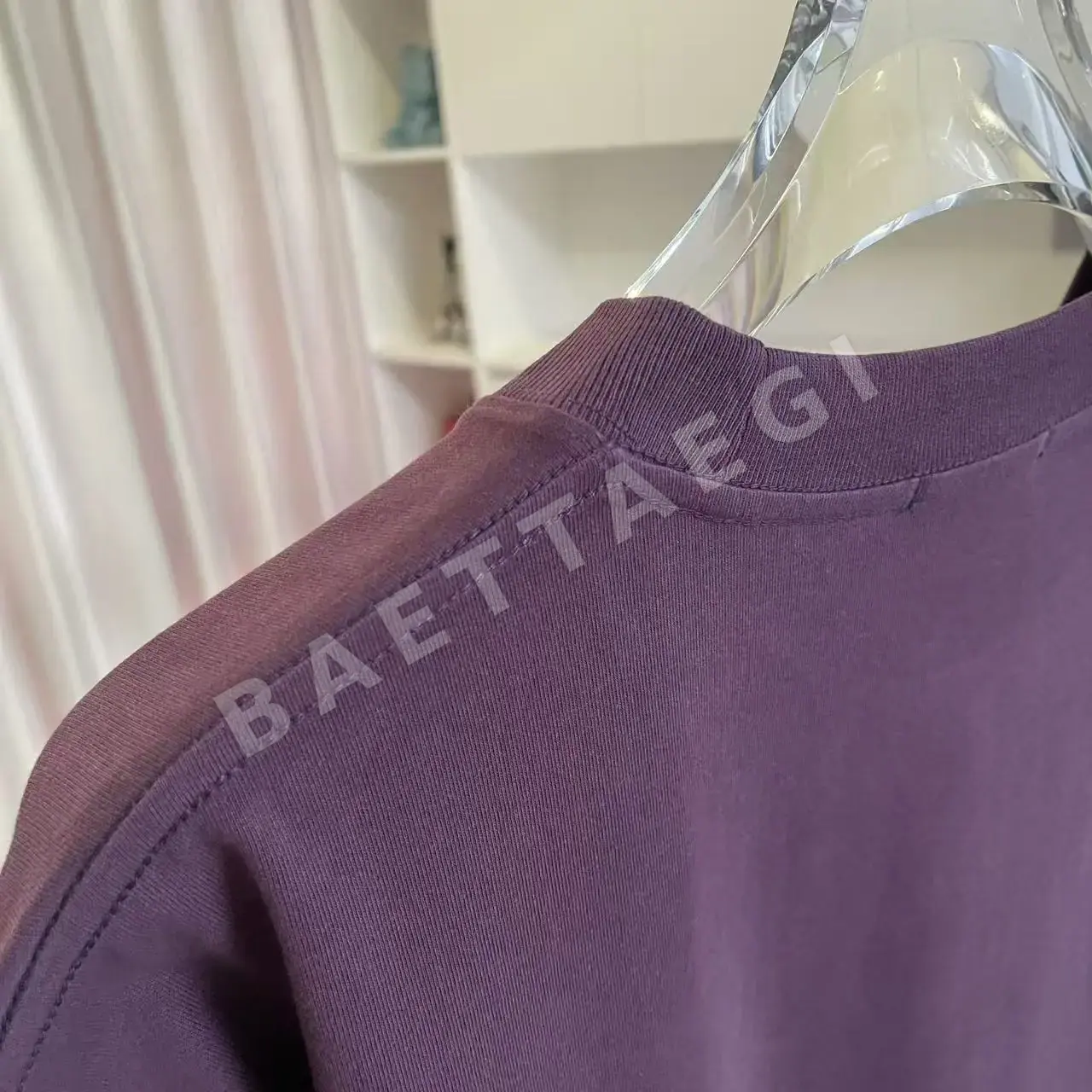 에르메스 로고 자수 반팔 티셔츠 상세 이미지 8