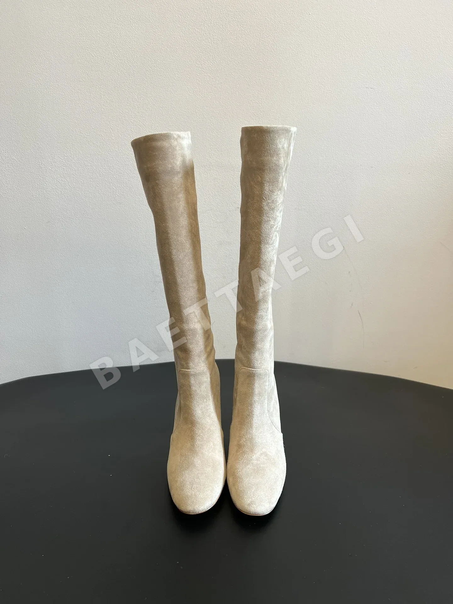 지안비토 스웨이드 하이힐 슬라우치 부츠 75206