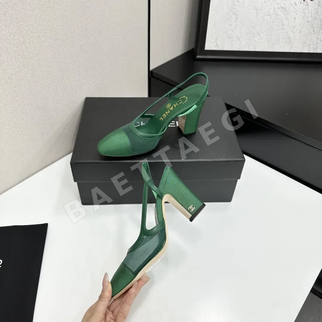 샤넬 클래식 오픈토 슬링백 플랫 상세 이미지 3
