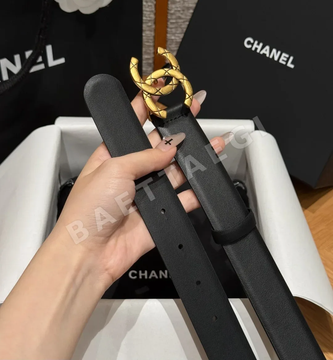 샤넬 클래식 더블 C 가죽 벨트 상세 이미지 6