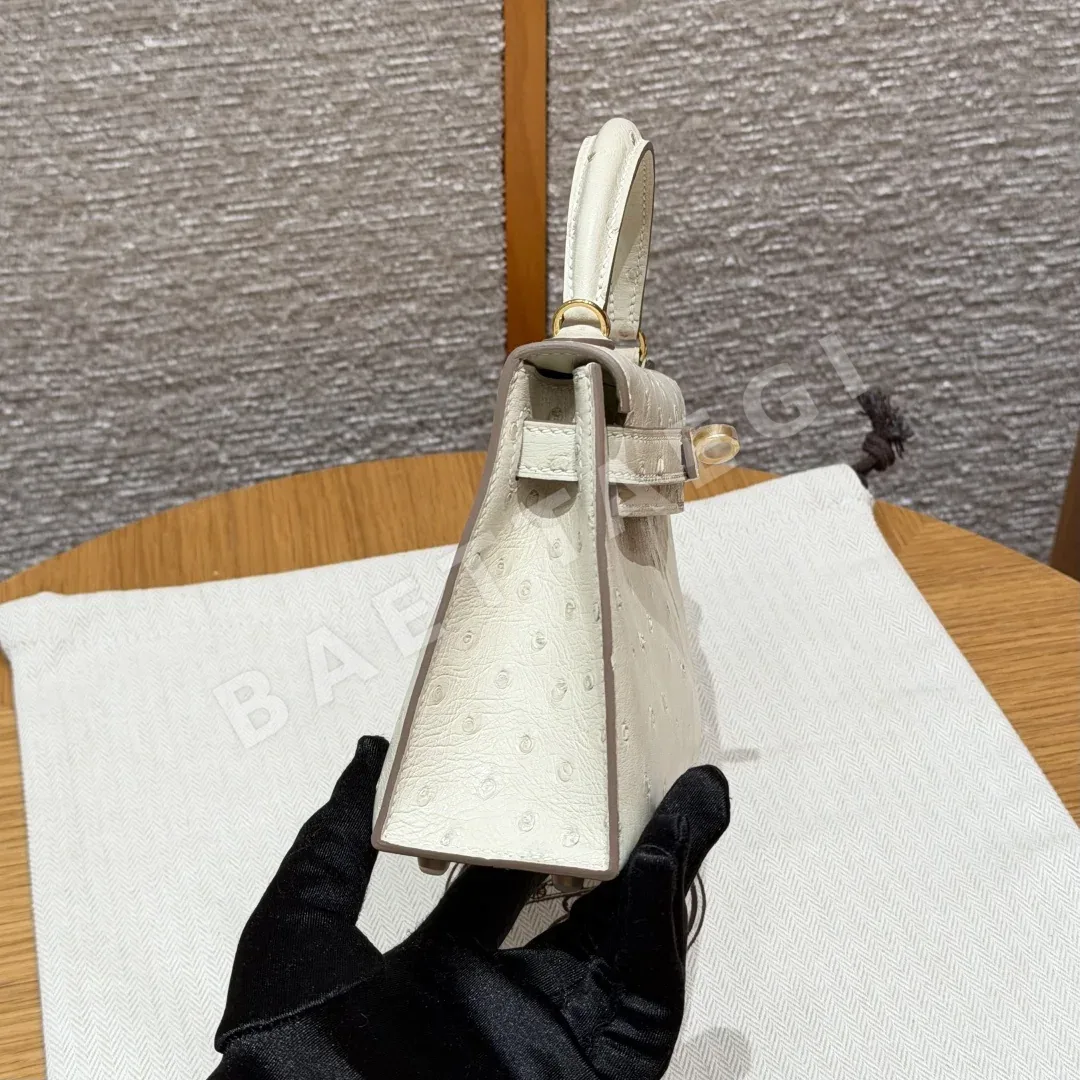 에르메스 미니 켈리 2 오스트리치 가죽 가방 상세 이미지 3