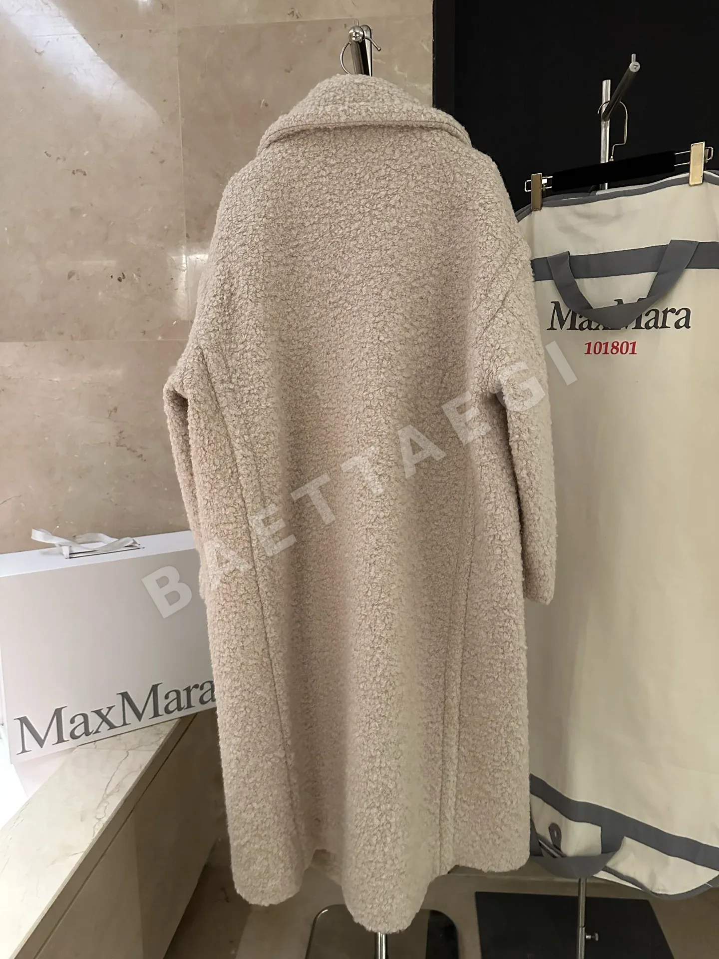 막스마라 테디베어 시머링 코트 알파카 울 여성 자켓 상세 이미지 8