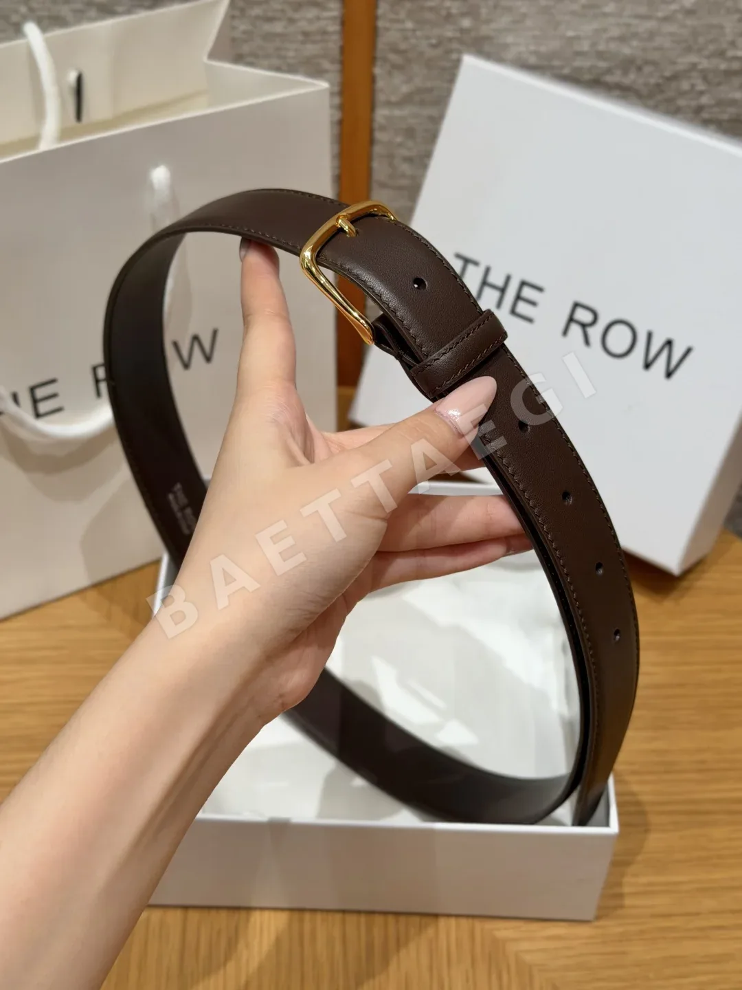 더로우 클래식 32mm 송아지가죽 벨트 상세 이미지 3