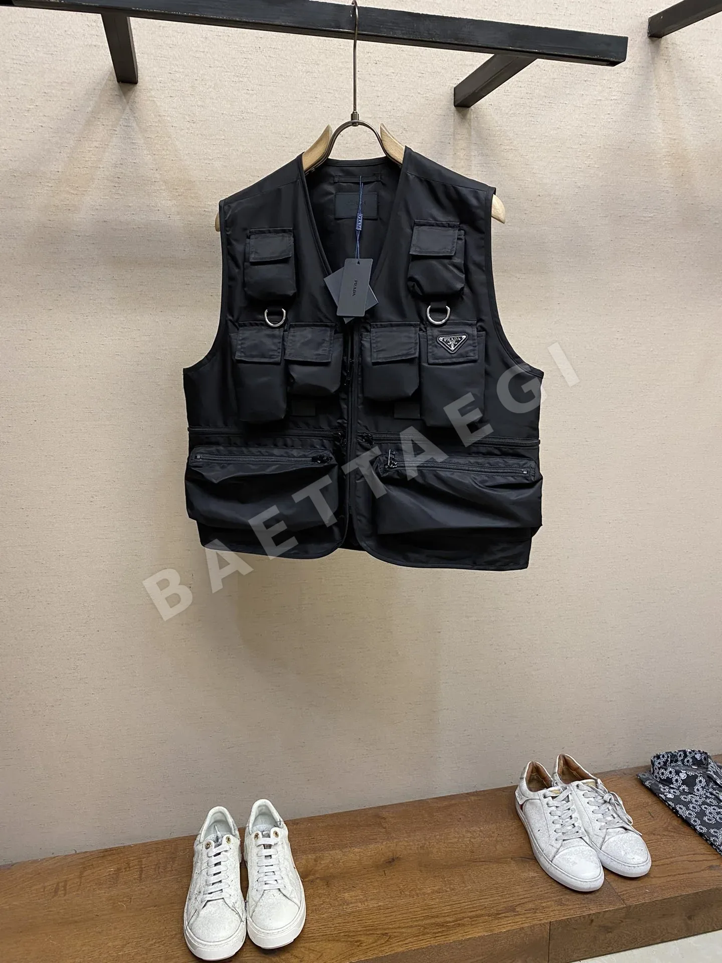 프라다 멀티 포켓 나일론 남녀공용 자켓 66227