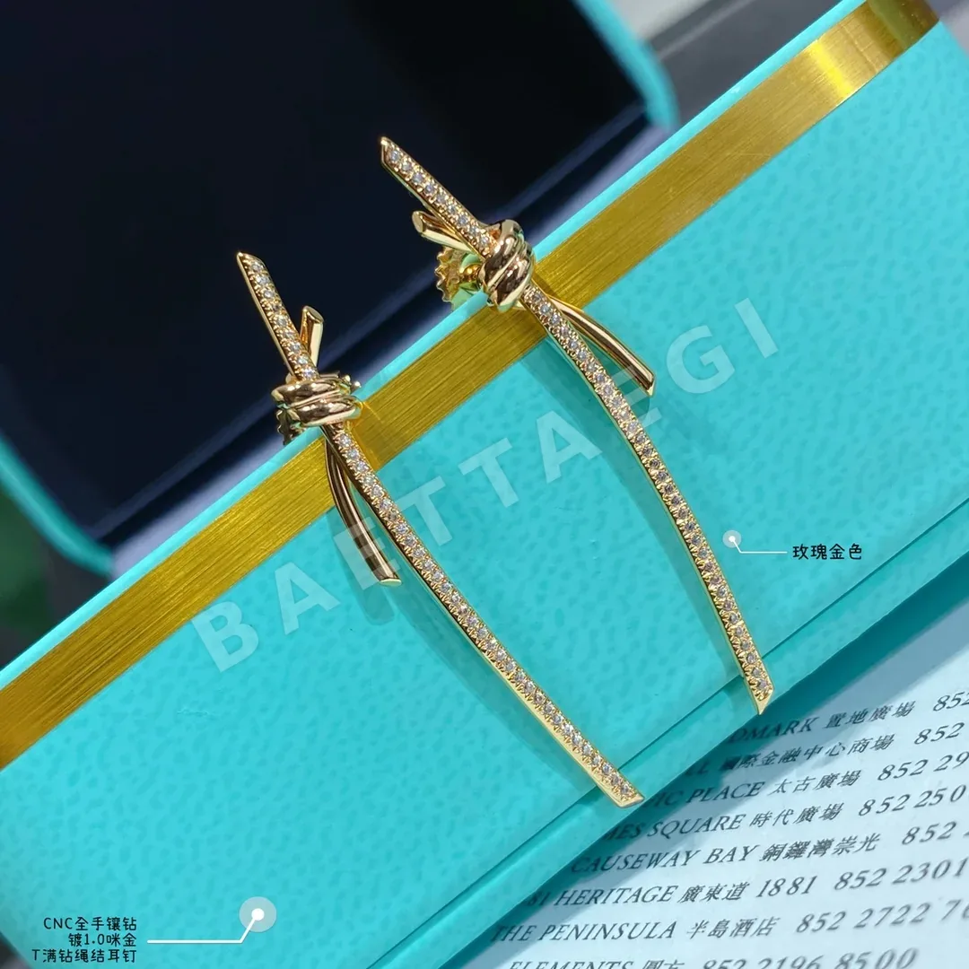 티파니 로프 노트 18K 골드 다이아몬드 귀걸이 상세 이미지 5