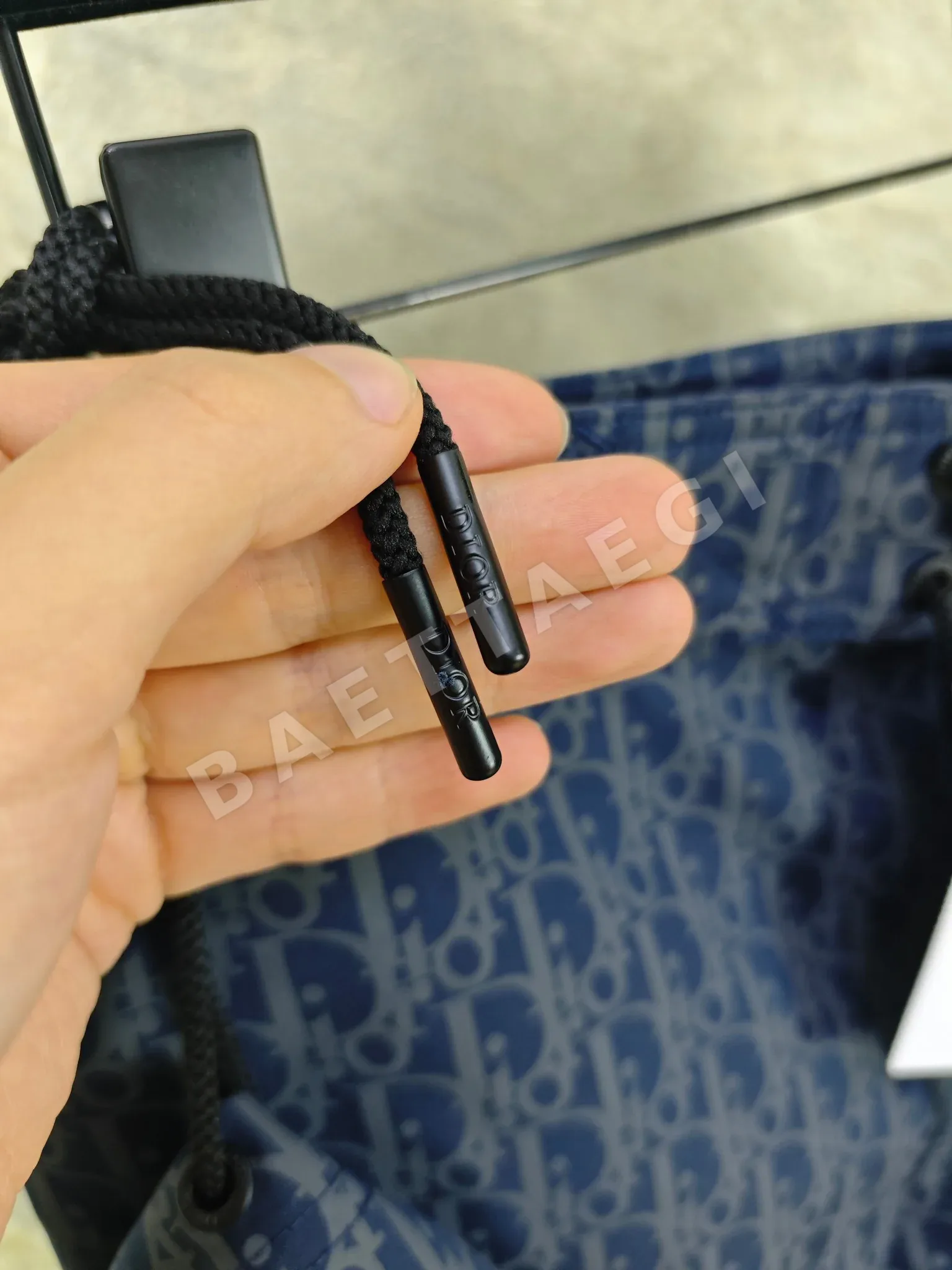 디올 오블리크 패턴 남성 반바지 상세 이미지 5