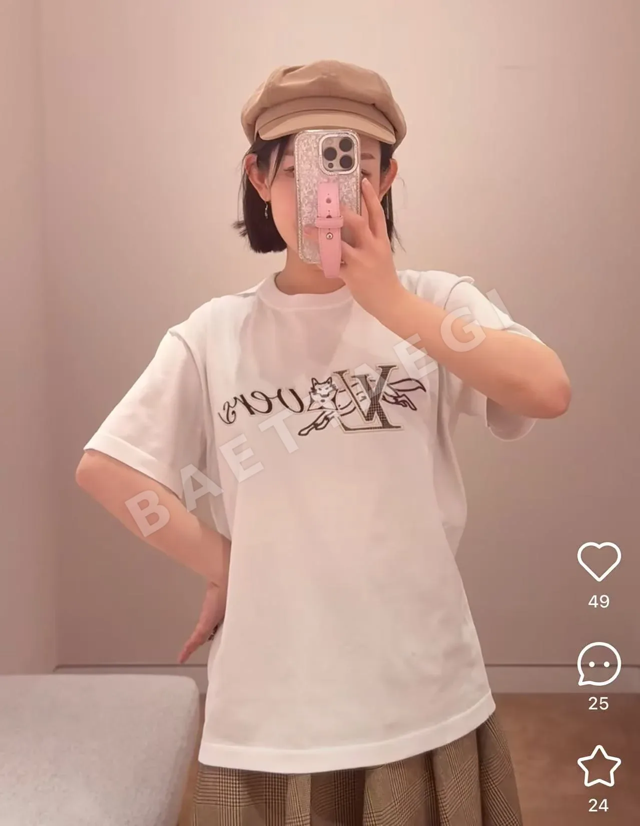 루이비통 남여공용 반팔 상세 이미지 3