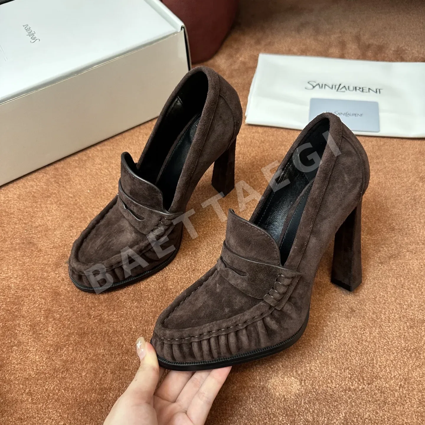 생로랑 YSL 앞코 덮인 뮬 상세 이미지 8