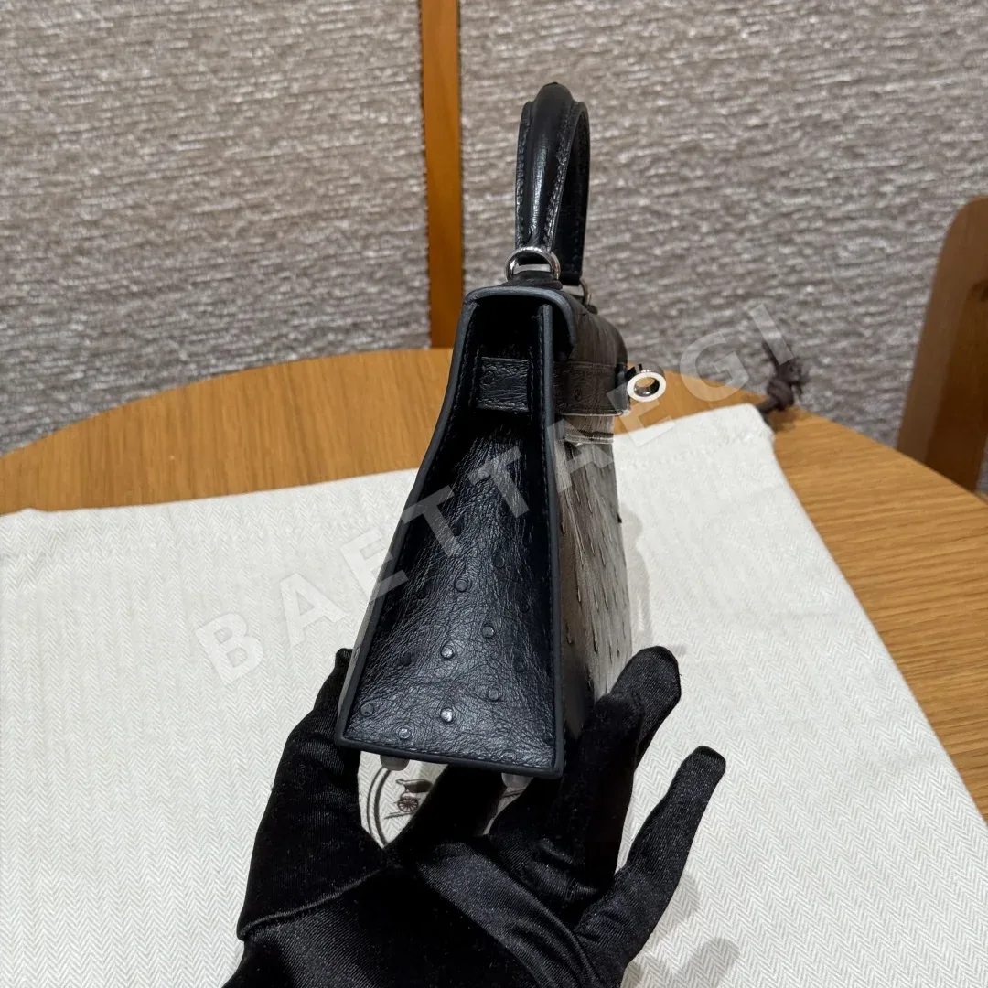 에르메스 미니 켈리 2 오스트리치 가방 상세 이미지 2