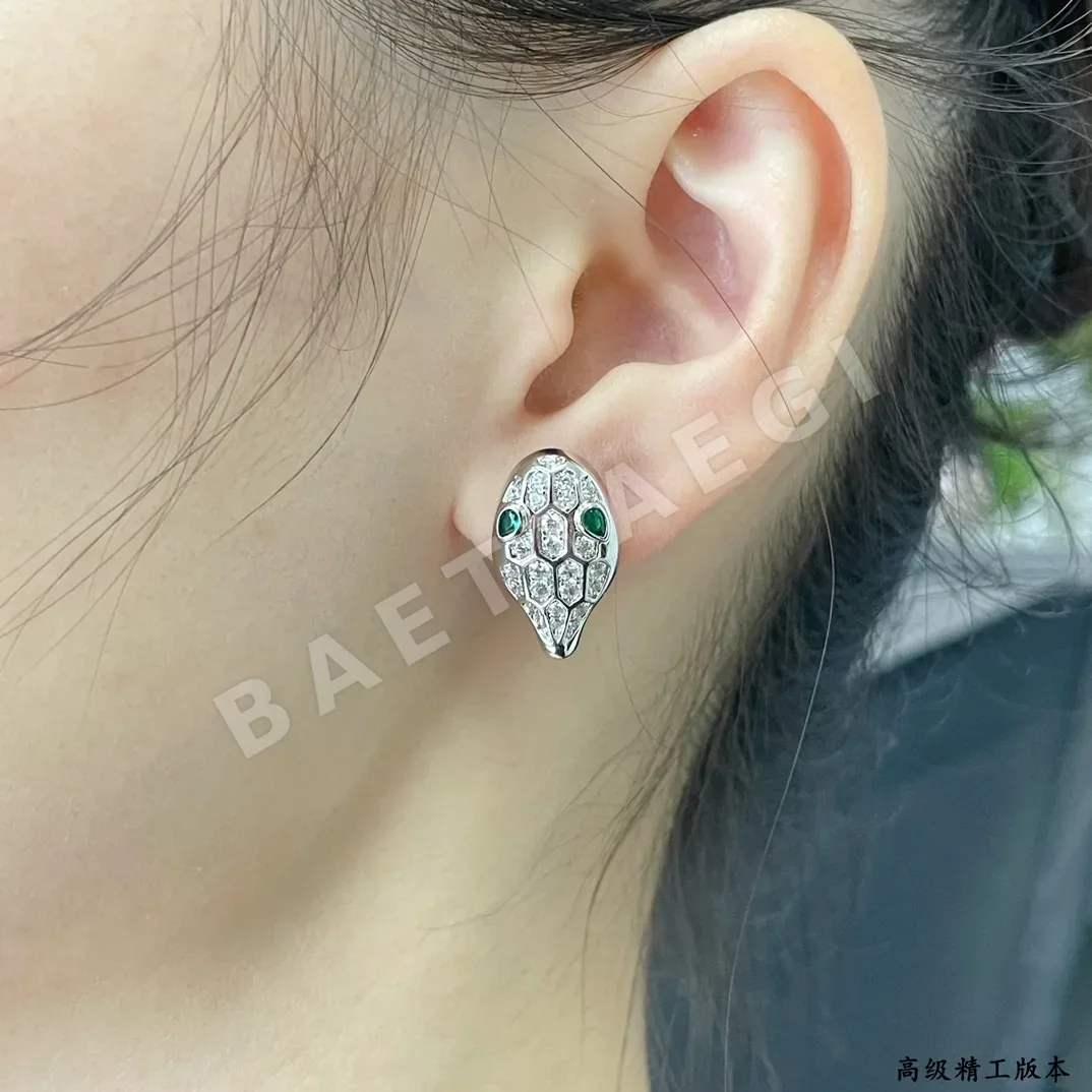 불가리 풀 다이아몬드 스네이크 귀걸이 상세 이미지 2