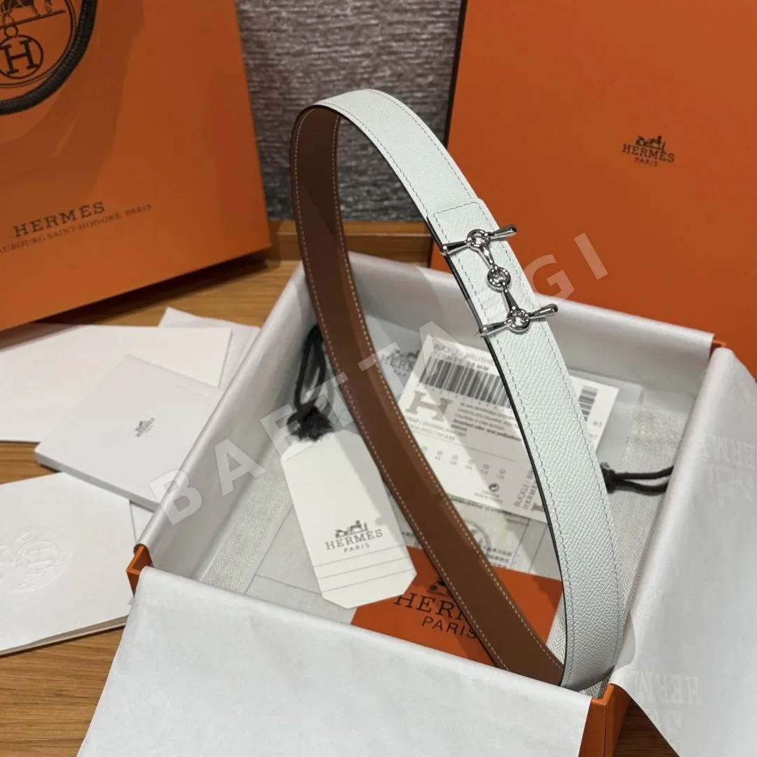 에르메스 H자형 버클 스위프트 엡솜 가죽 양면 벨트 상세 이미지 3