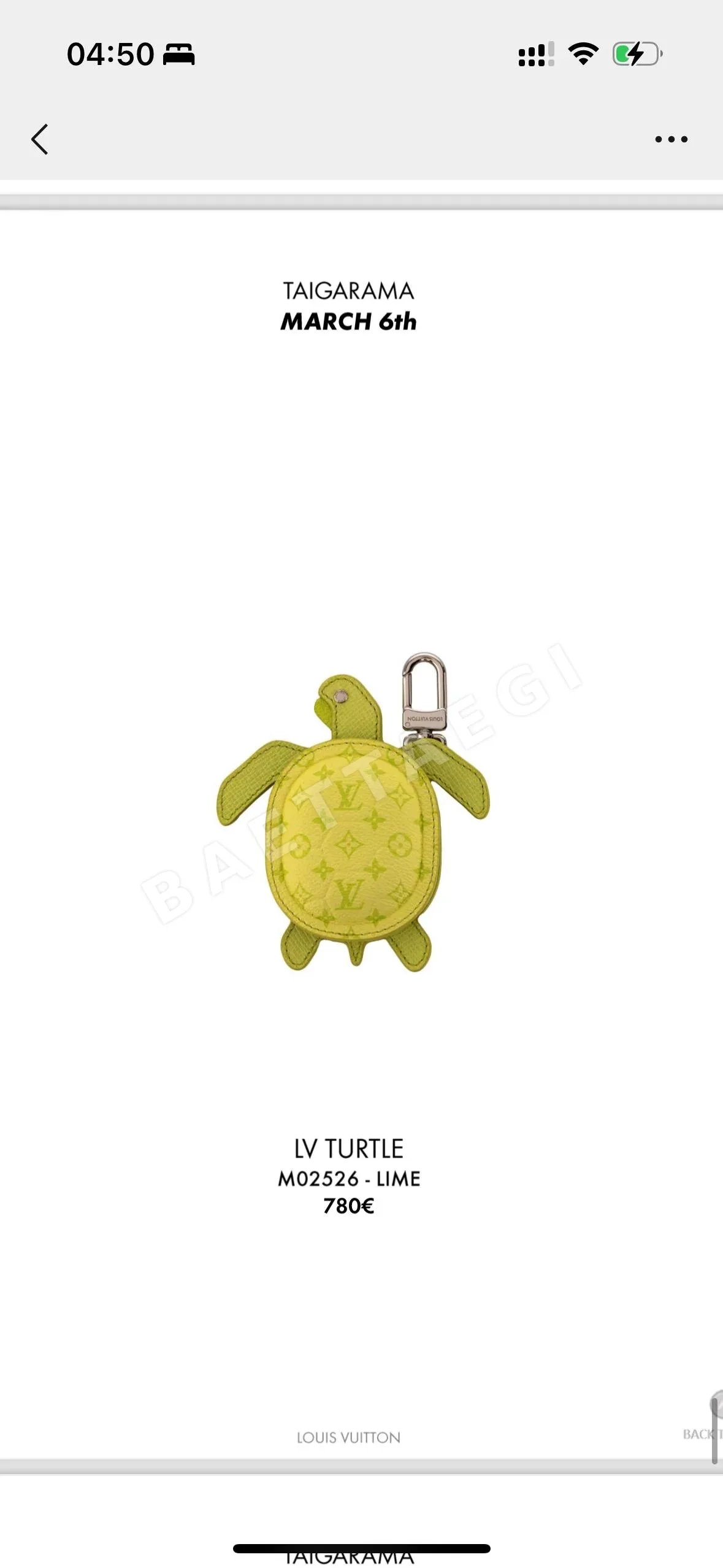루이비통 터틀 모노그램 키링 203632
