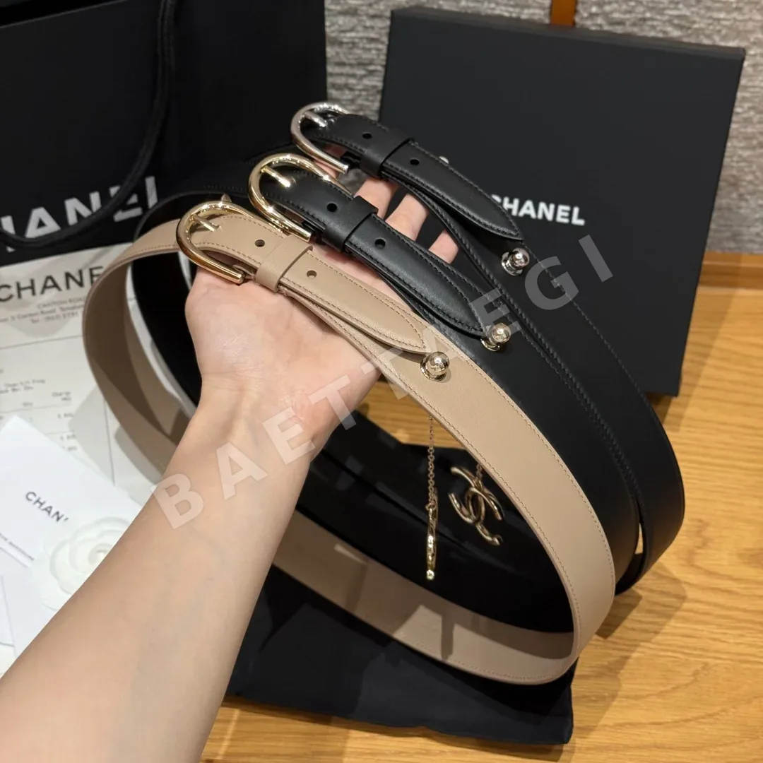샤넬 소가죽 핀버클 벨트 상세 이미지 1